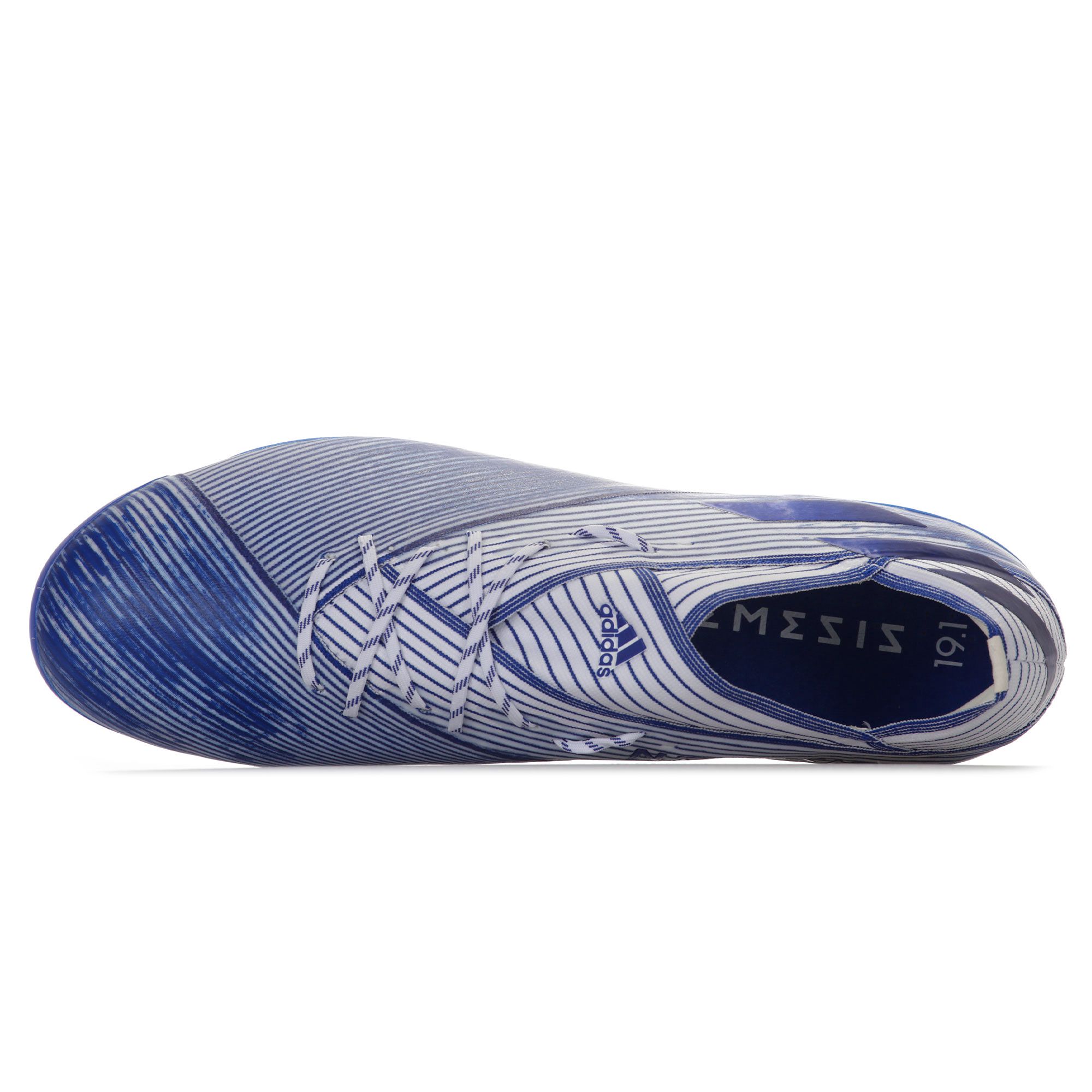 Botas de fútbol adidas Nemeziz 19.1 AG Blanco Azul - Fútbol Factory