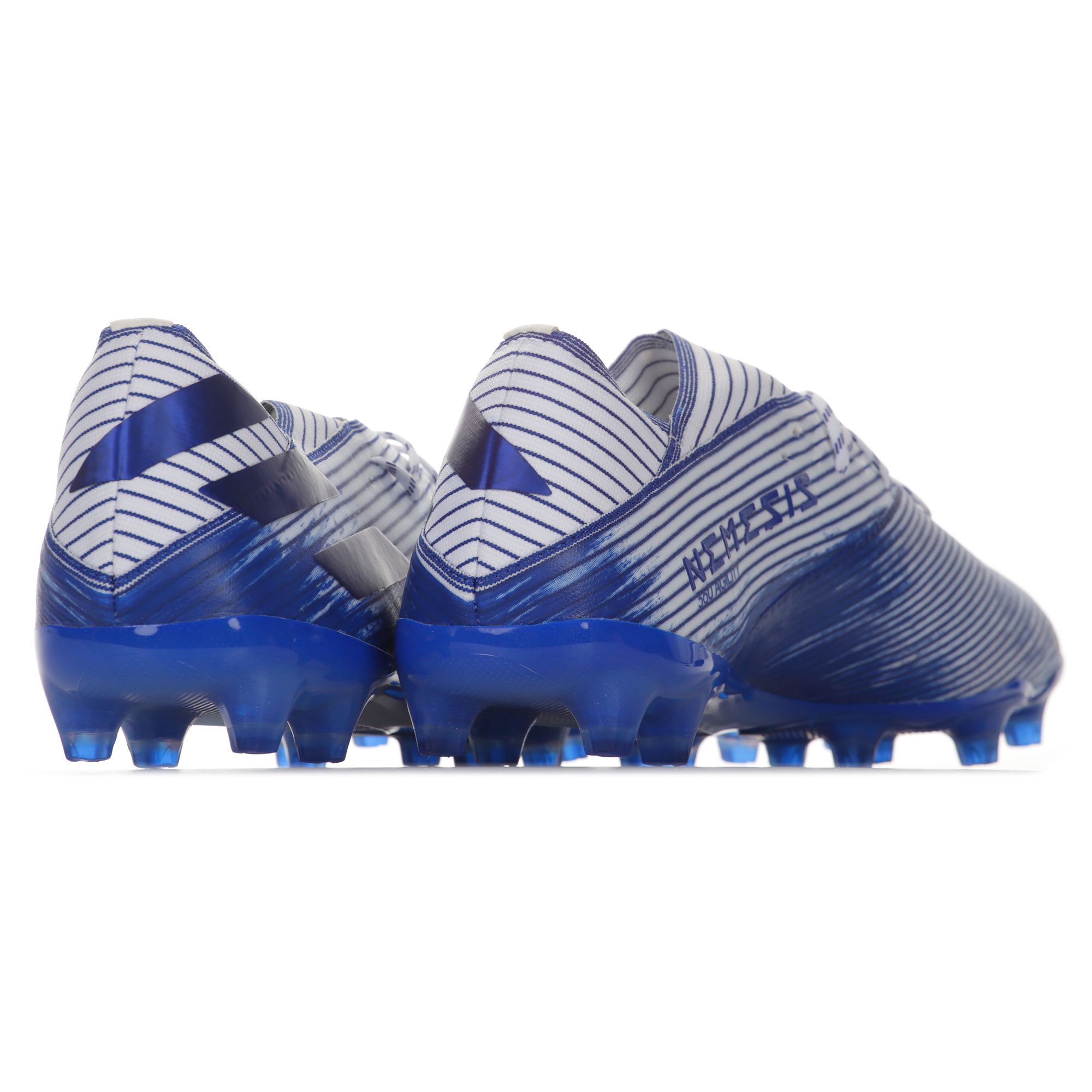 Botas de fútbol adidas Nemeziz 19.1 AG Blanco Azul - Fútbol Factory