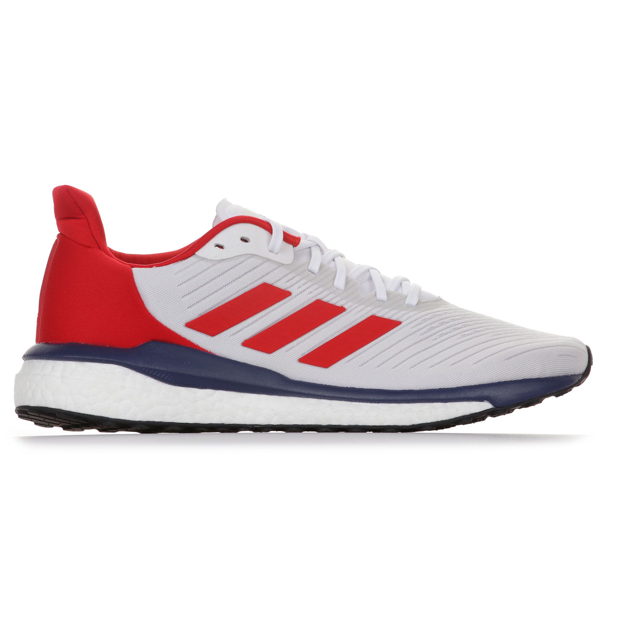 Zapatillas de Running Solar Drive 19 Blanco Rojo - Fútbol Factory
