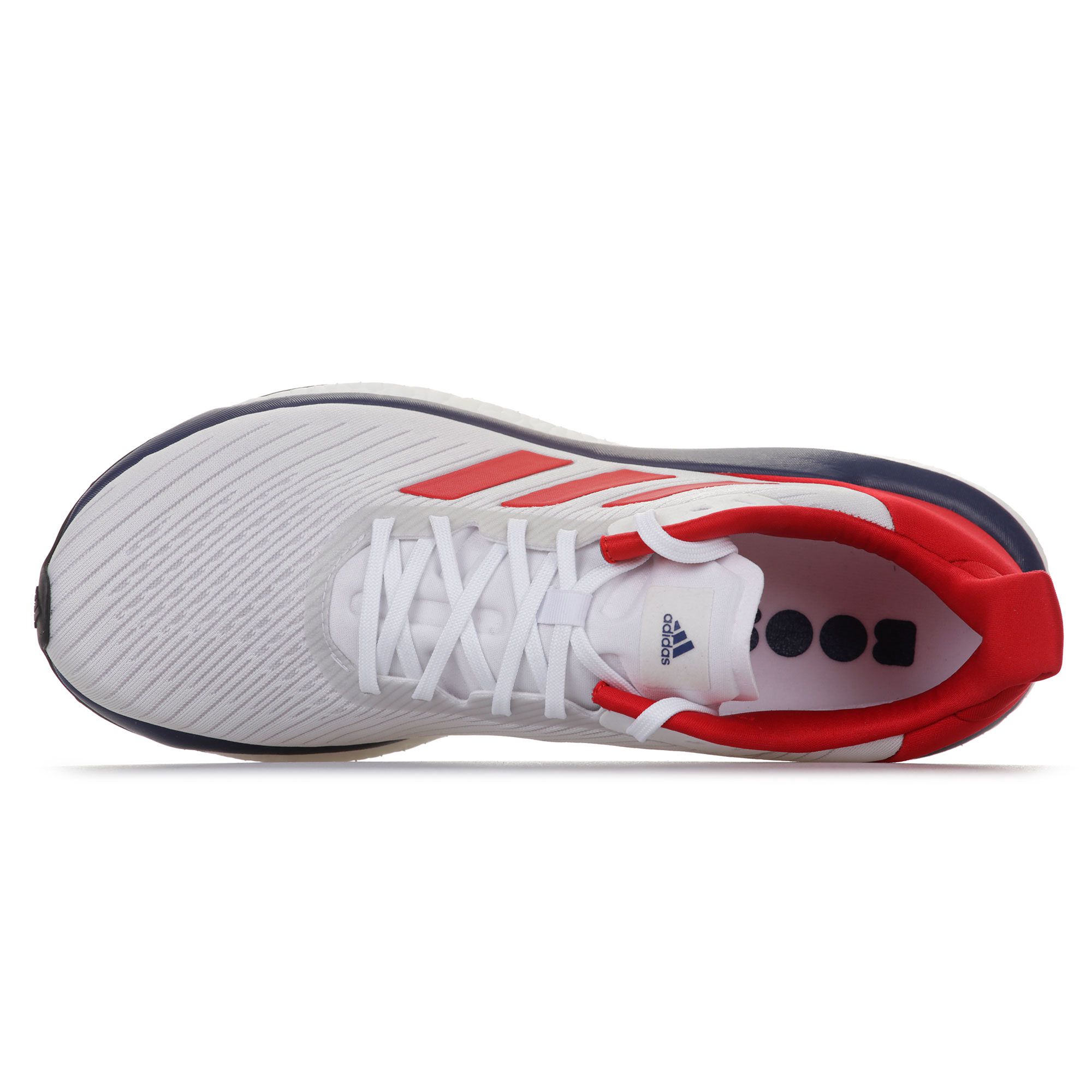 Zapatillas de Running Solar Drive 19 Blanco Rojo - Fútbol Factory