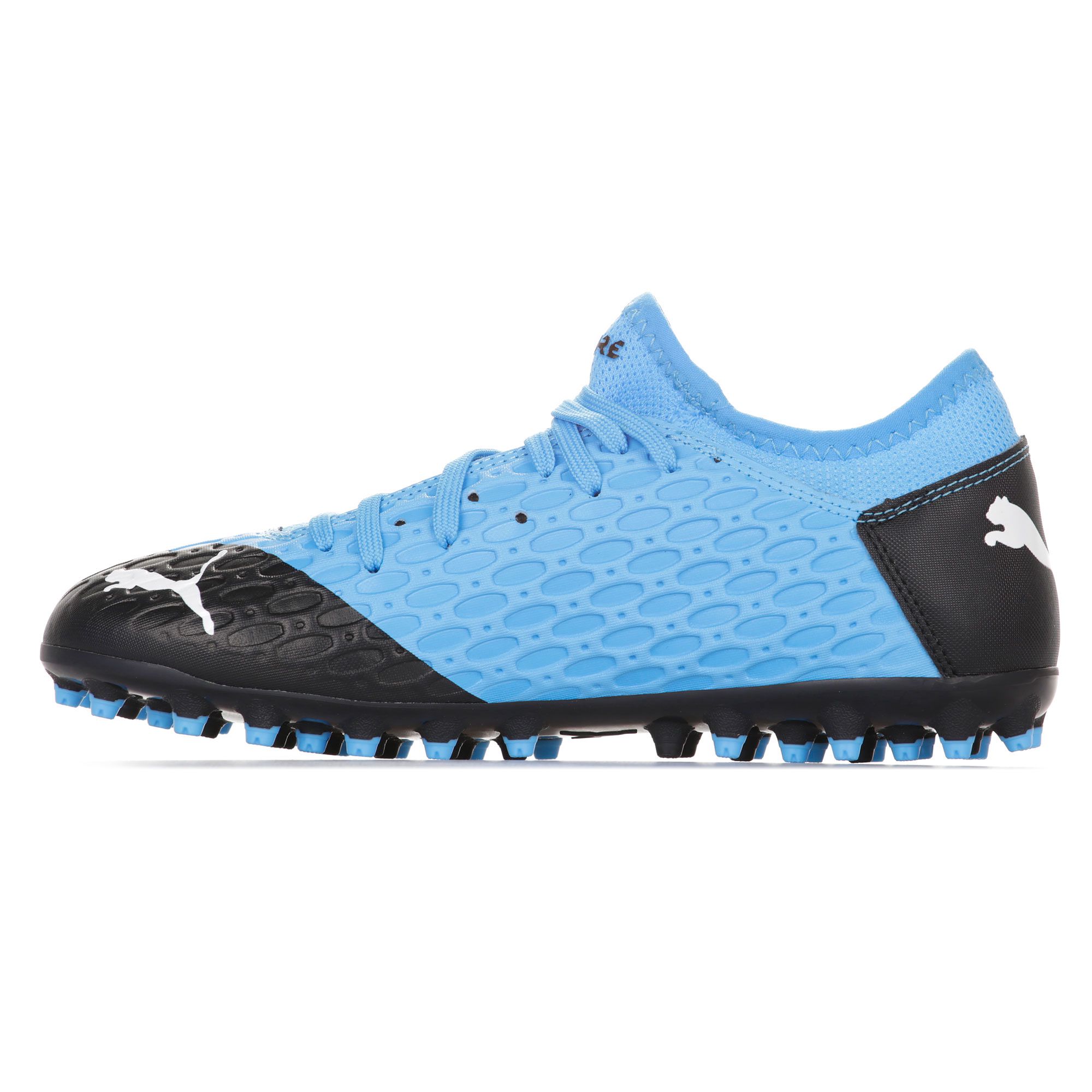 Botas de fútbol Puma Future 5.4 MG Junior Azul Negro - Fútbol Factory