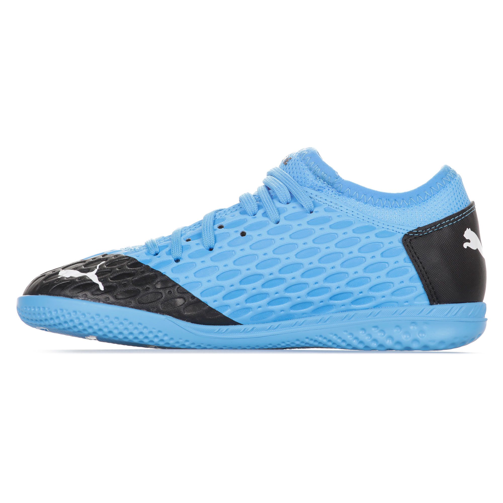 Zapatillas de fútbol sala Puma Future 5.4 IT Junior Azul Negro - Fútbol Factory