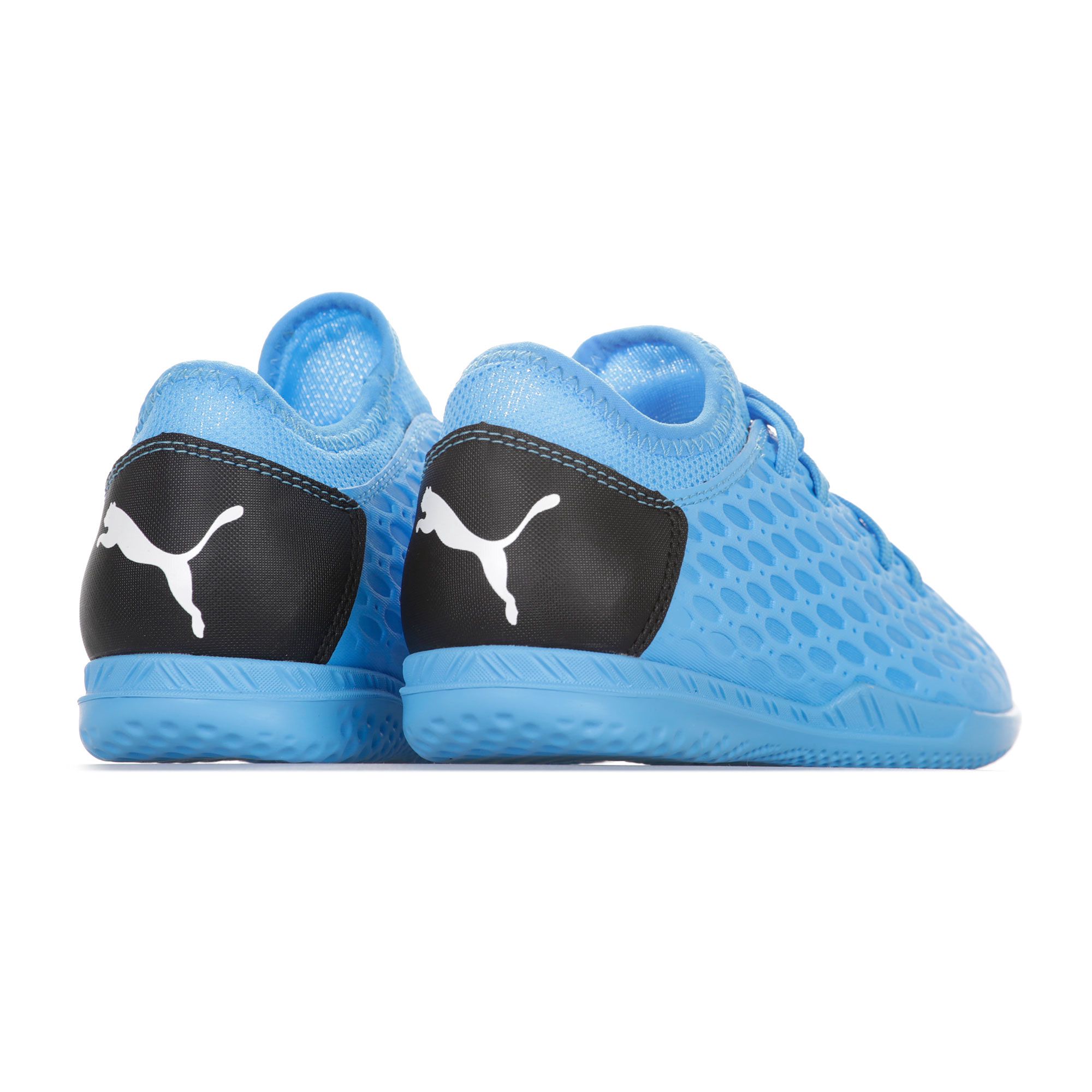 Zapatillas de fútbol sala Puma Future 5.4 IT Junior Azul Negro - Fútbol Factory