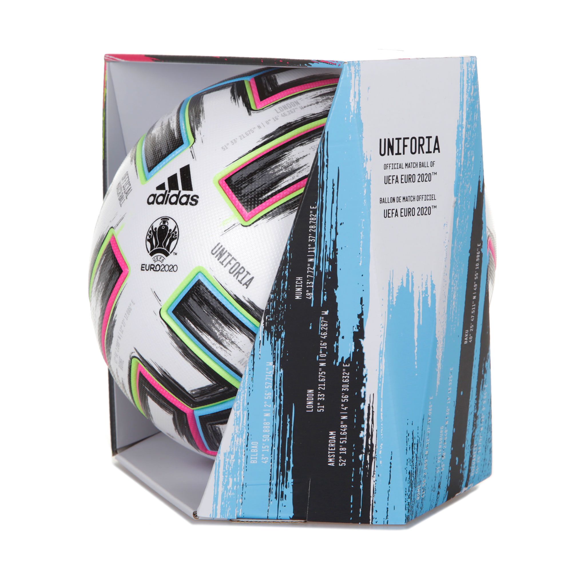 Balón de Fútbol 11 Uniforia OMB EURO 2020 Blanco - Fútbol Factory