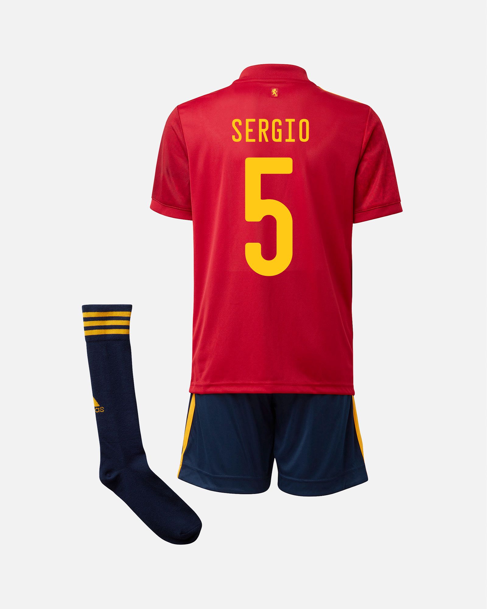 Conjunto 1ª España EURO 2021 Niño Sergio Busquets - Fútbol Factory