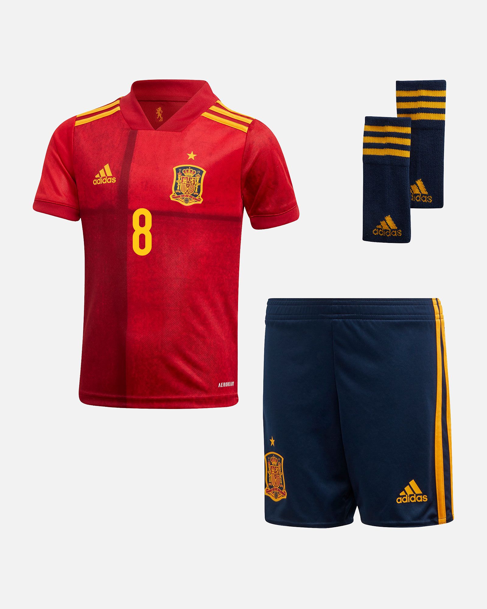 Conjunto 1ª España EURO 2020 Infantil Saúl - Fútbol Factory