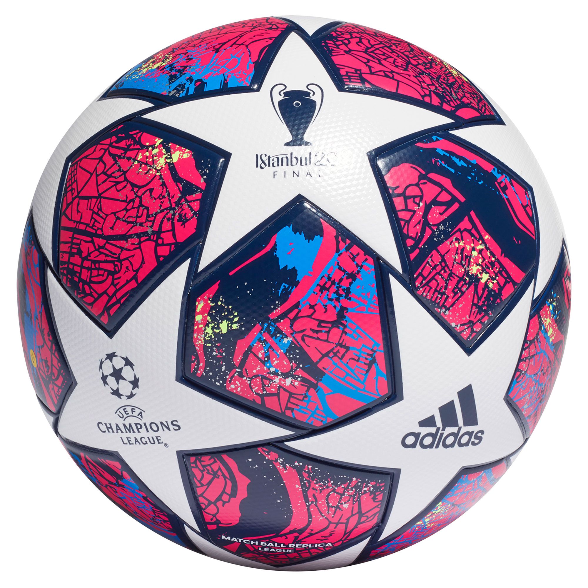 Balon de Futbol 11 Finale 20 UCL League Blanco Morado