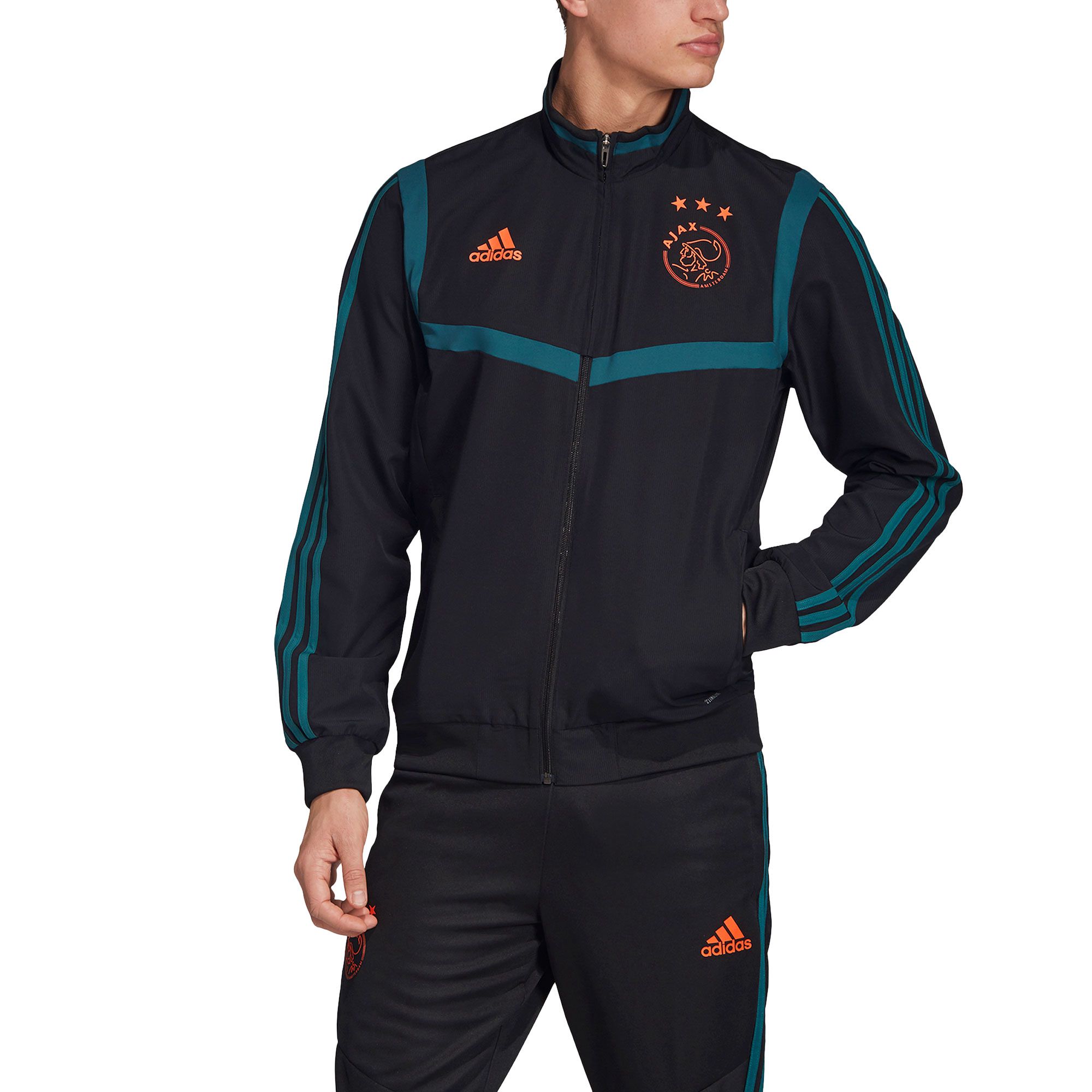 Chaqueta de Prepartido Ajax 2019/2020 Negro - Fútbol Factory