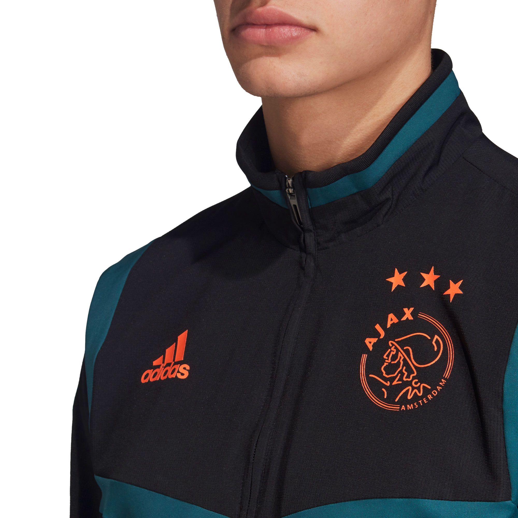 Chaqueta de Prepartido Ajax 2019/2020 Negro - Fútbol Factory
