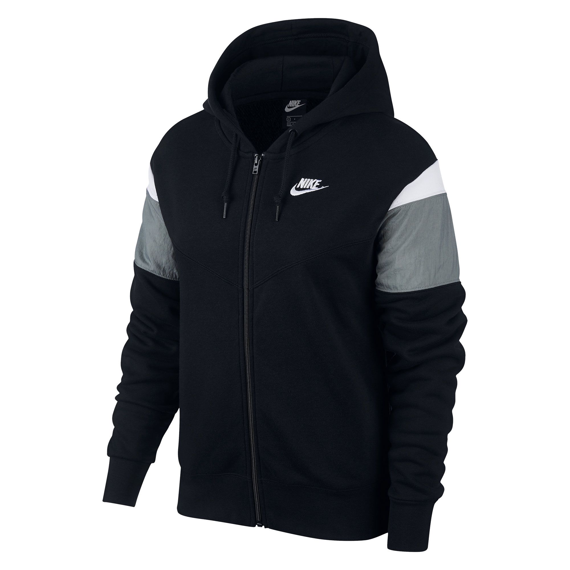 Chaqueta de Paseo con Capucha Sportwear Heritage Mujer Negro - Fútbol Factory
