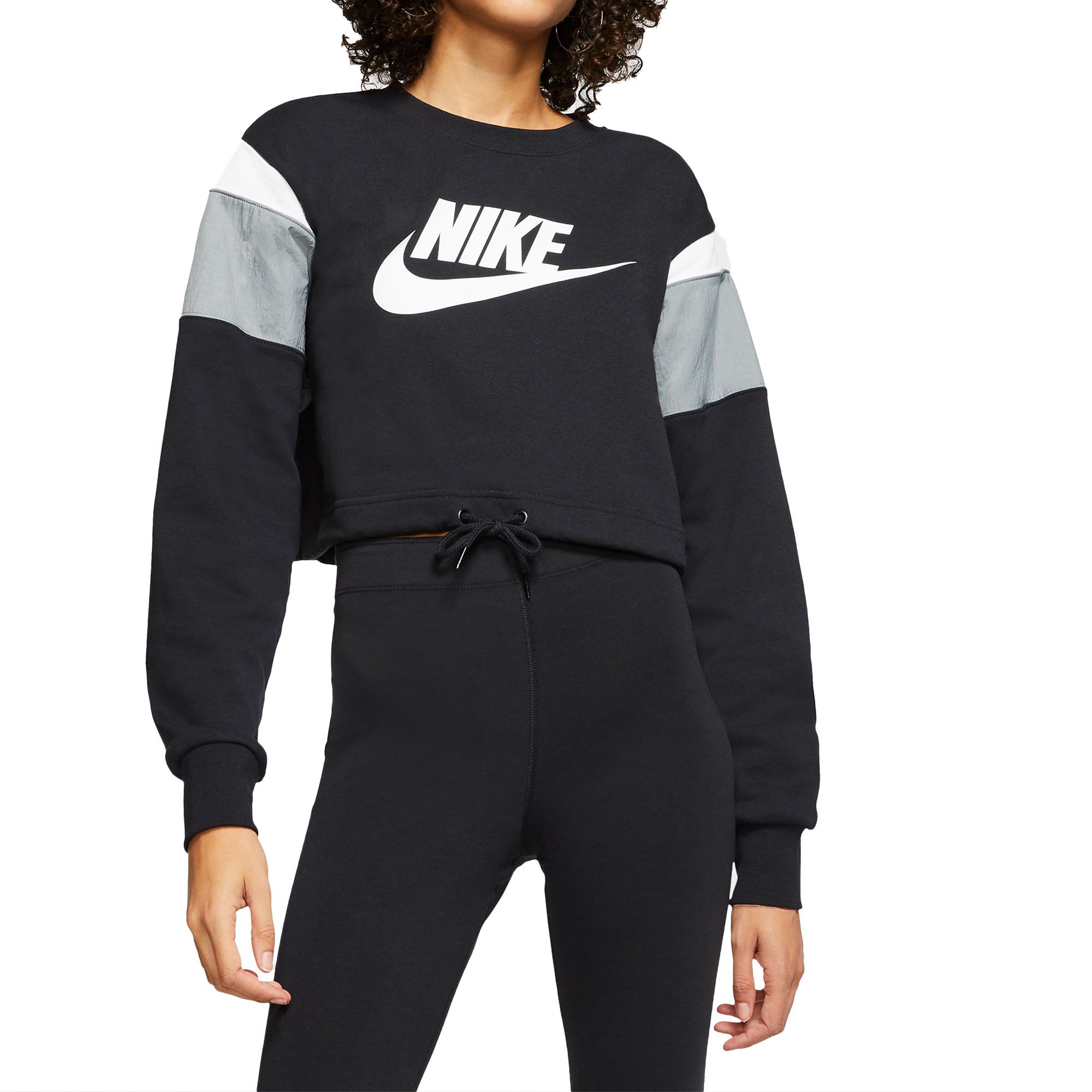 Sudadera de Paseo Sportwear Heritage Mujer Negro - Fútbol Factory