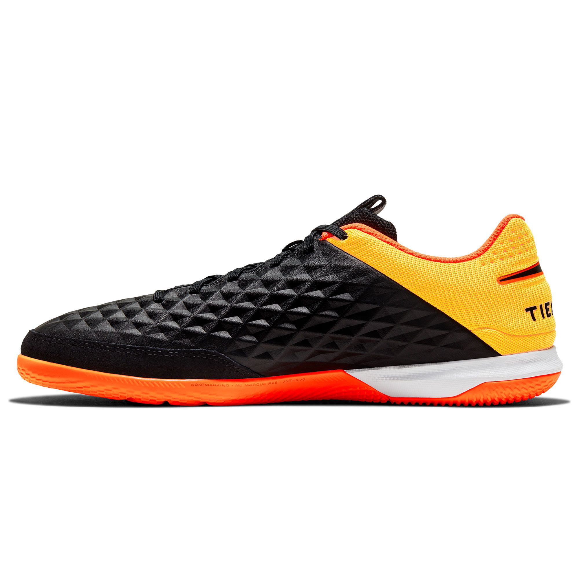 Zapatillas de Fútbol Sala Tiempo Legend 8 Academy Negro Naranja - Fútbol Factory