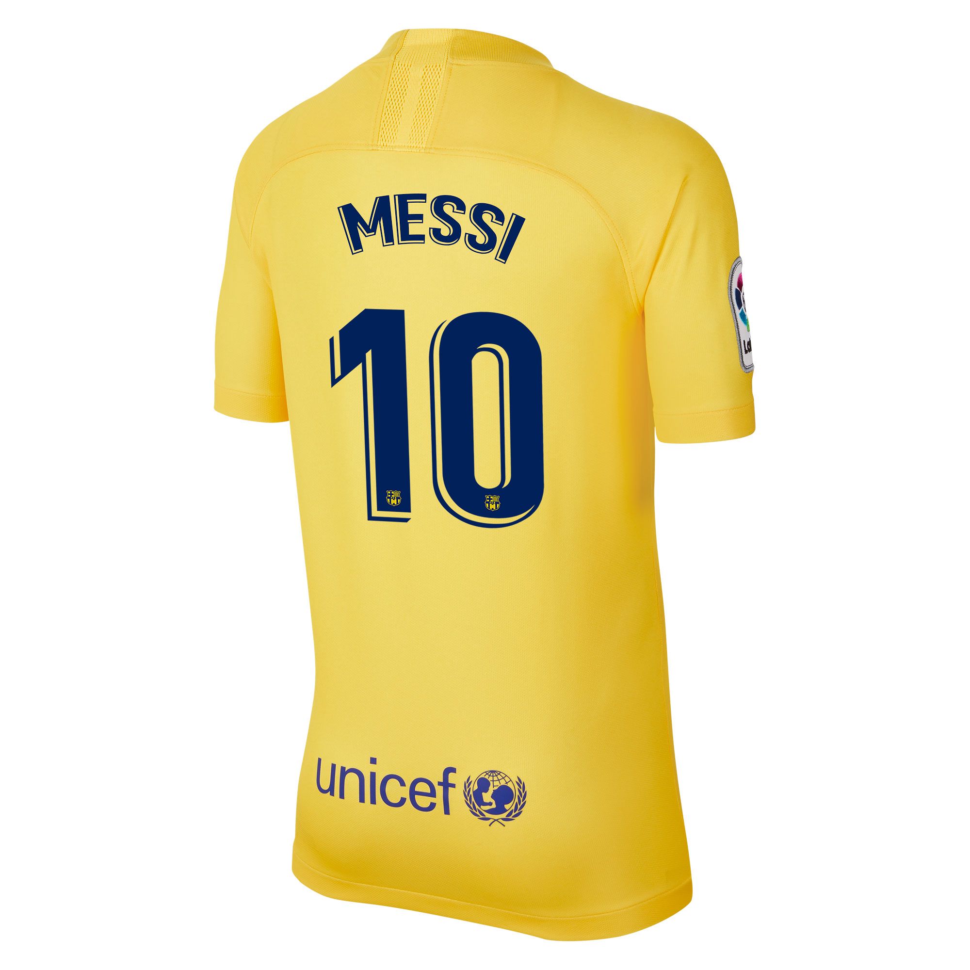 Camiseta 4ª FC Barcelona 2019/2020 Junior Amarillo Messi - Fútbol Factory