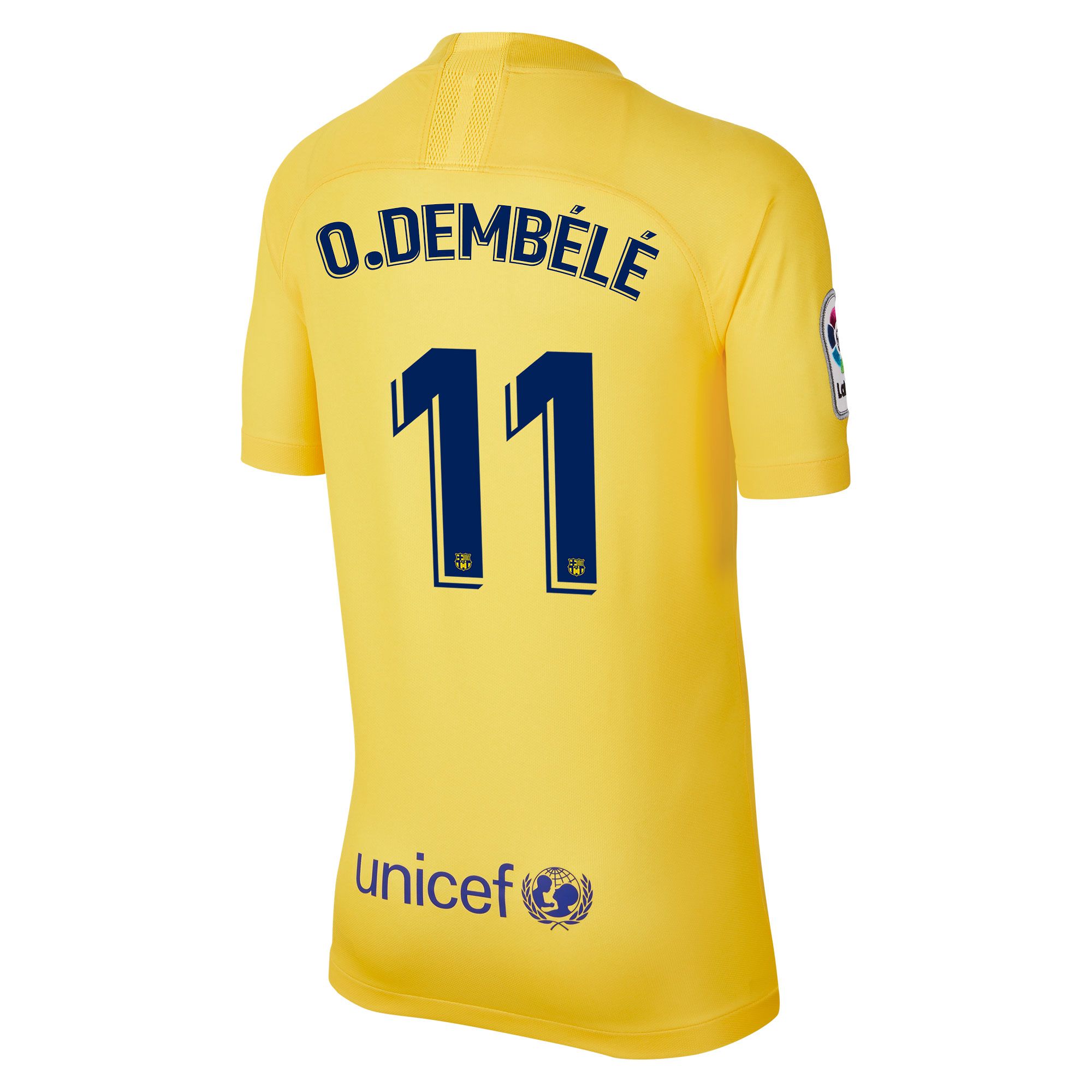 Camiseta 4ª FC Barcelona 2019/2020 Junior Amarillo O. Dembélé - Fútbol Factory