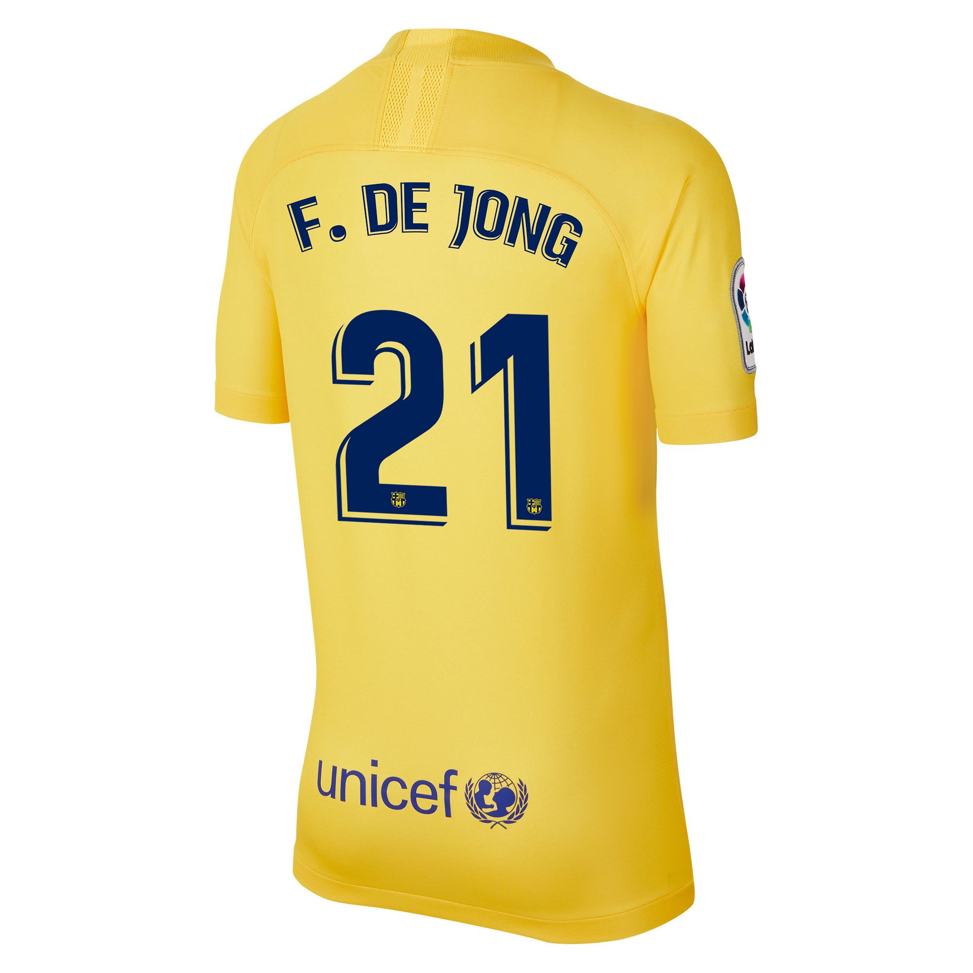 Camiseta 4ª FC Barcelona 2019/2020 Junior Amarillo F. De Jong - Fútbol Factory