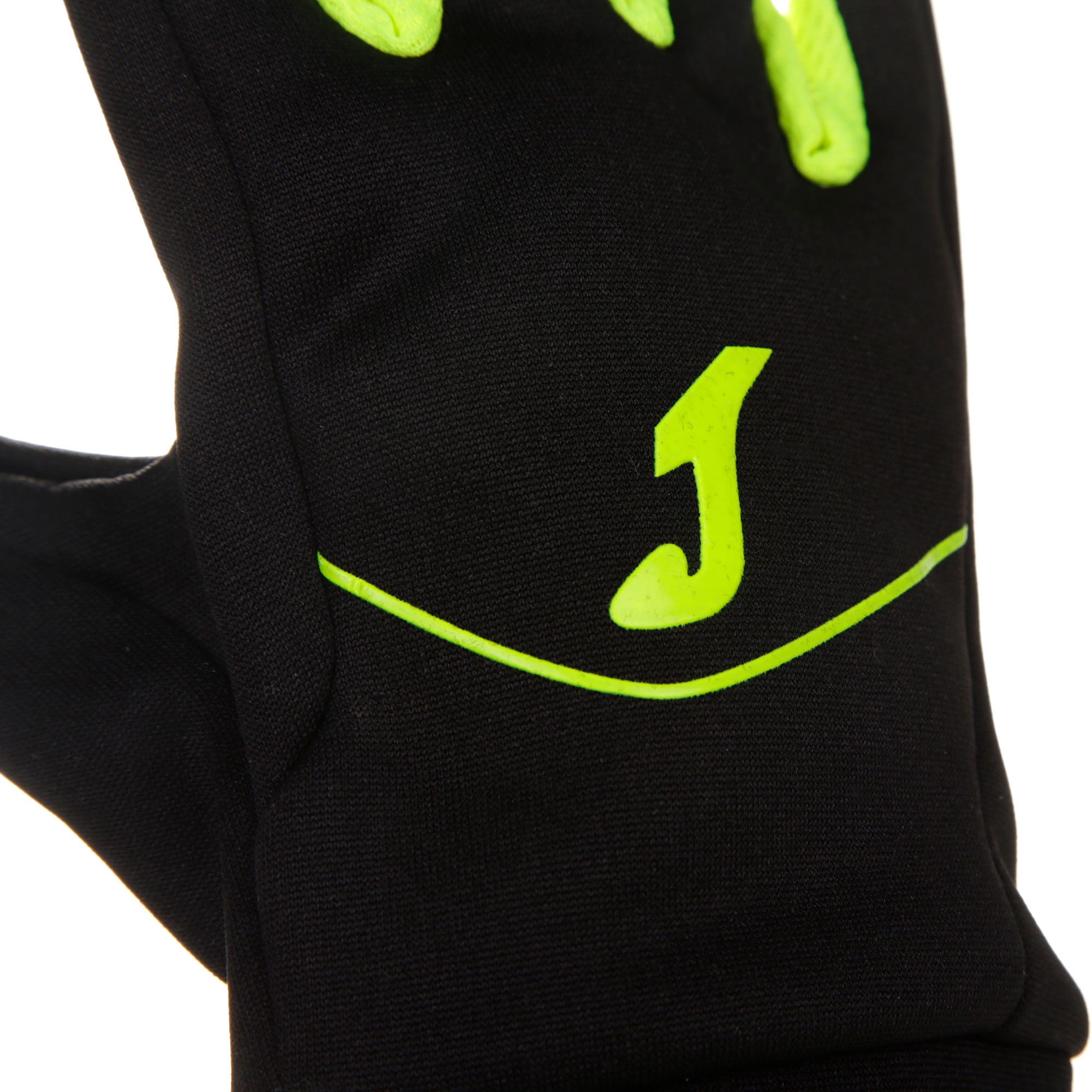 Guantes de Running Tactil Negro Fluor - Fútbol Factory