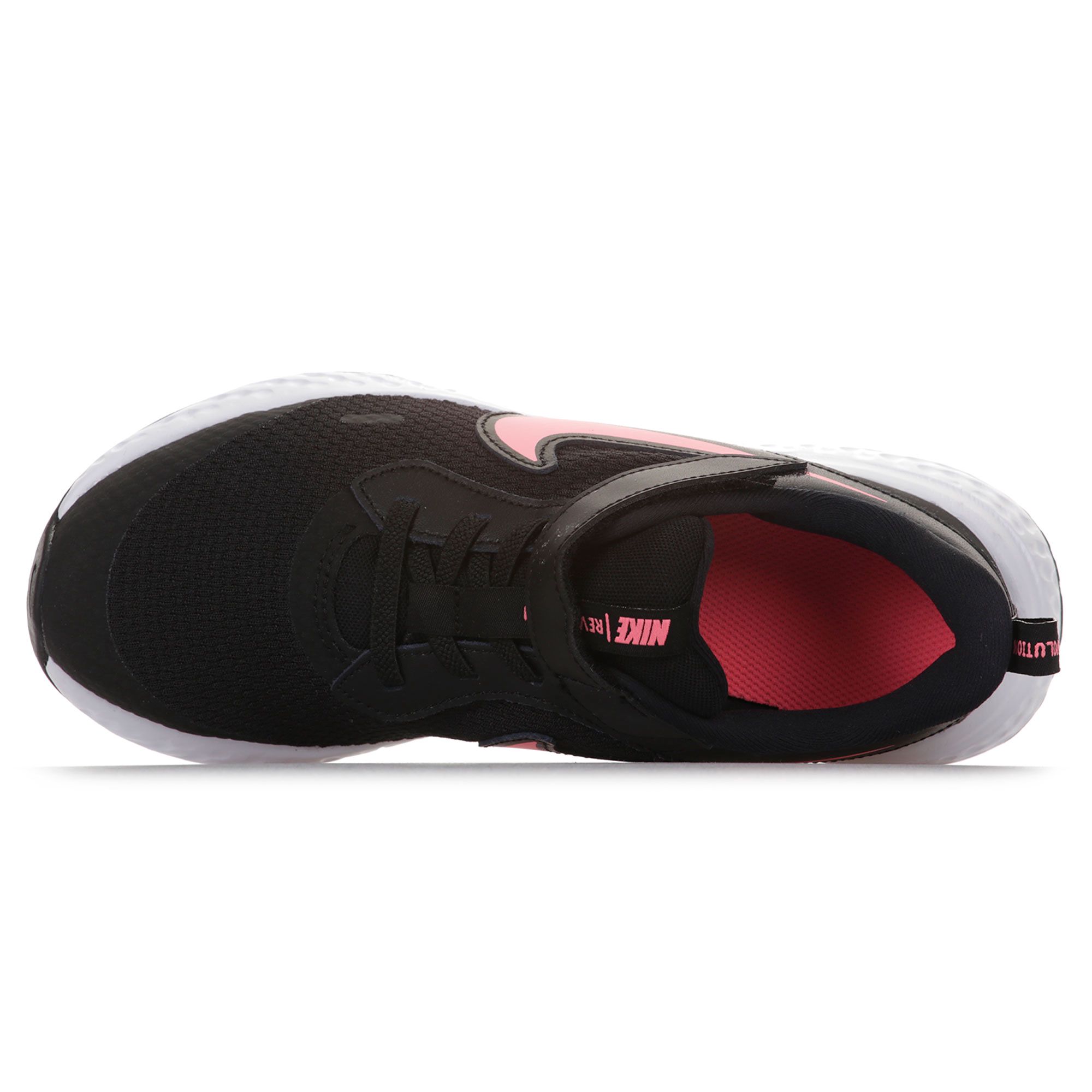 Zapatillas de Running Revolution 5 Velcro Junior Negro - Fútbol Factory
