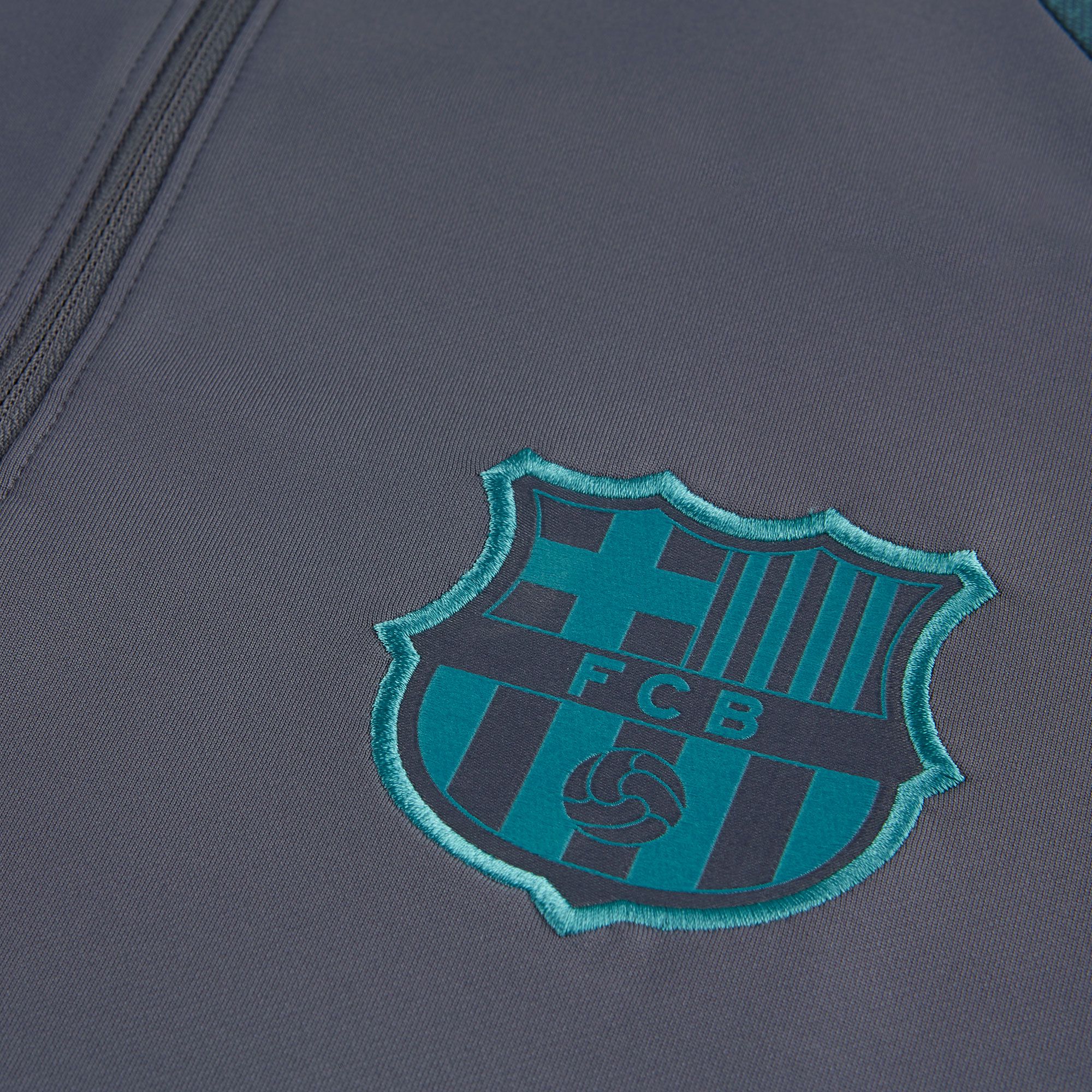 Sudadera de Training FC Barcelona 2019/2020 Dri-FIT Strike Gris Verde - Fútbol Factory