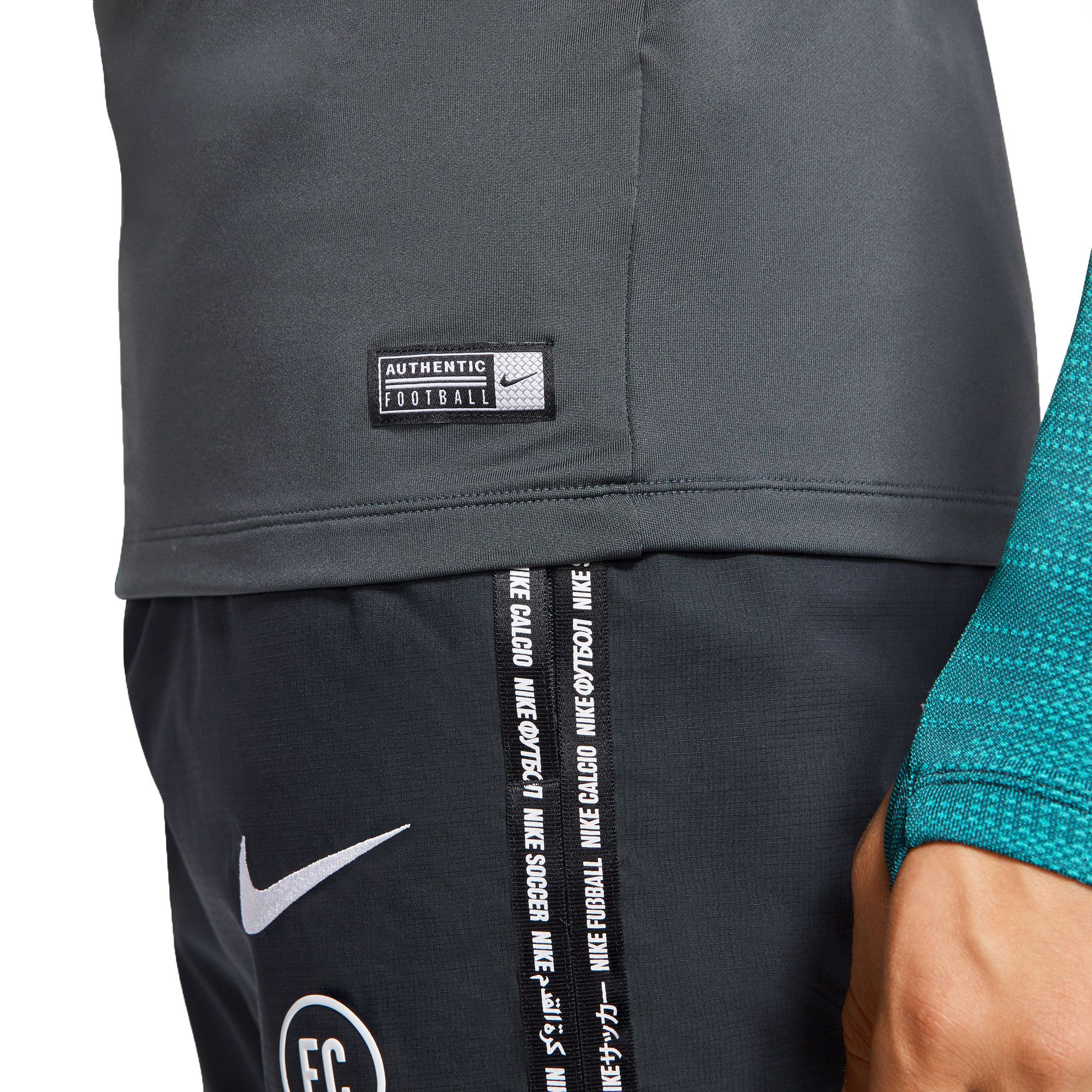 Sudadera de Training FC Barcelona 2019/2020 Dri-FIT Strike Gris Verde - Fútbol Factory