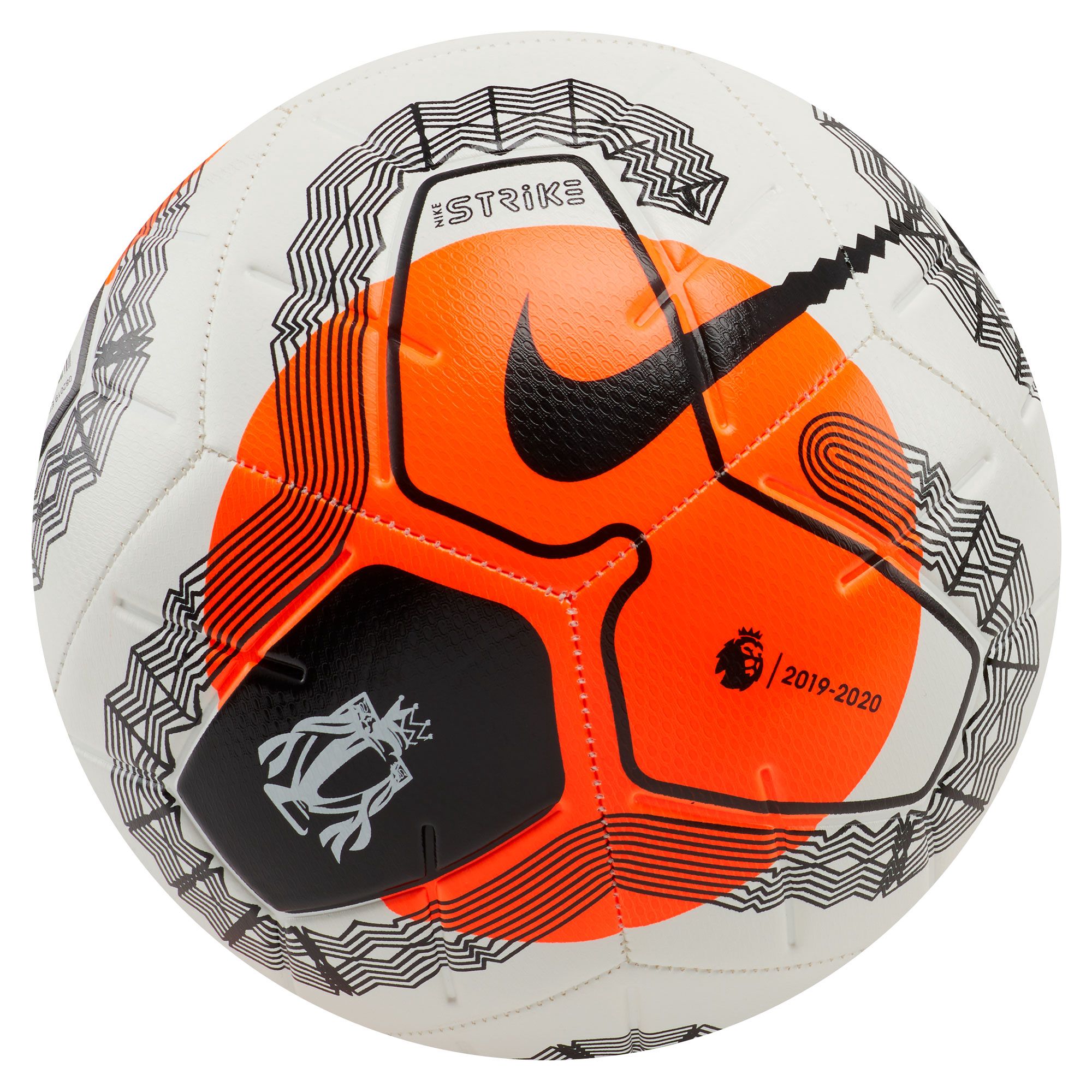 Balón de Fútbol 11 Strike Premier League 2019/2020 Blanco Naranja - Fútbol Factory