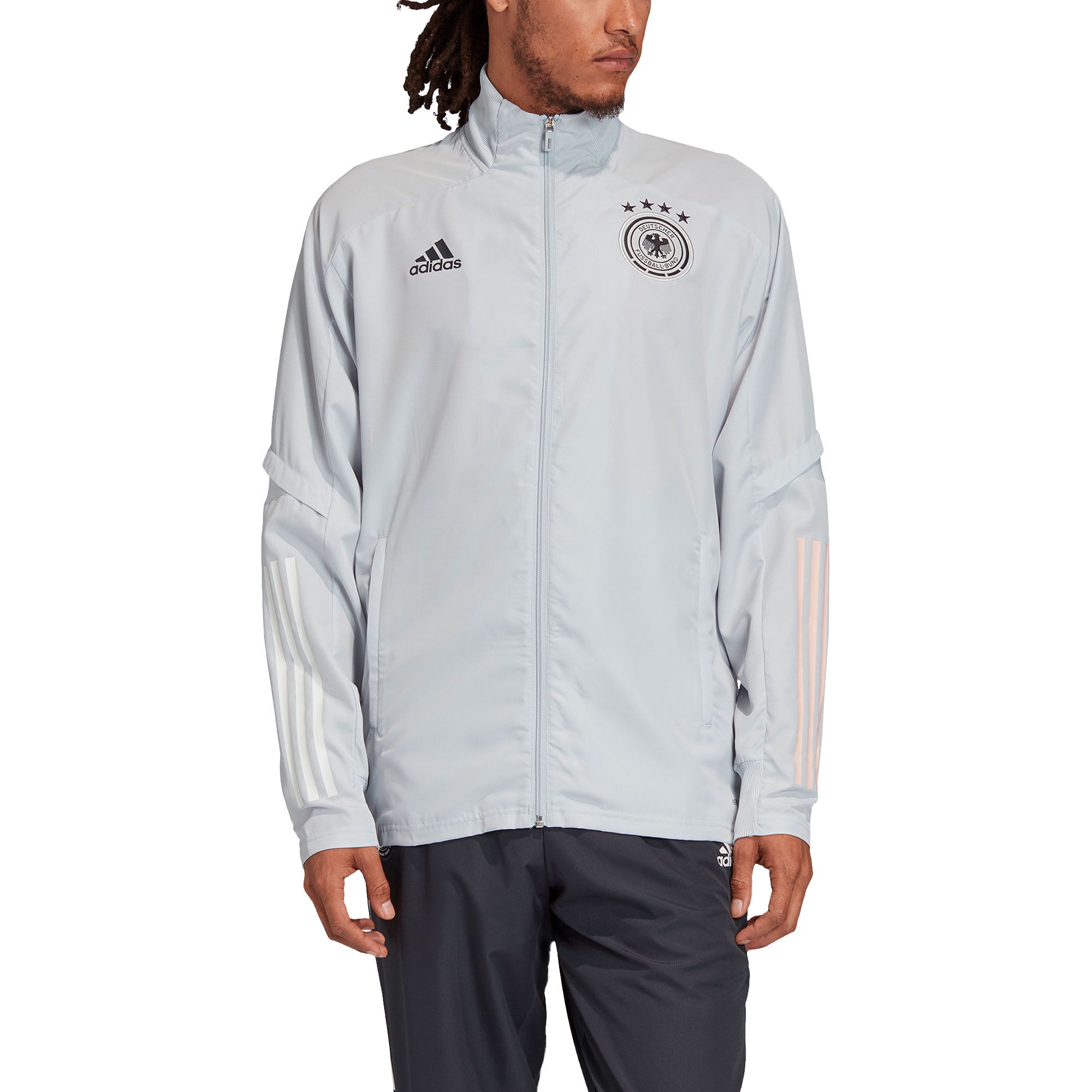 Chaqueta de Paseo Alemania Eurocopa 2021 Gris - Fútbol Factory