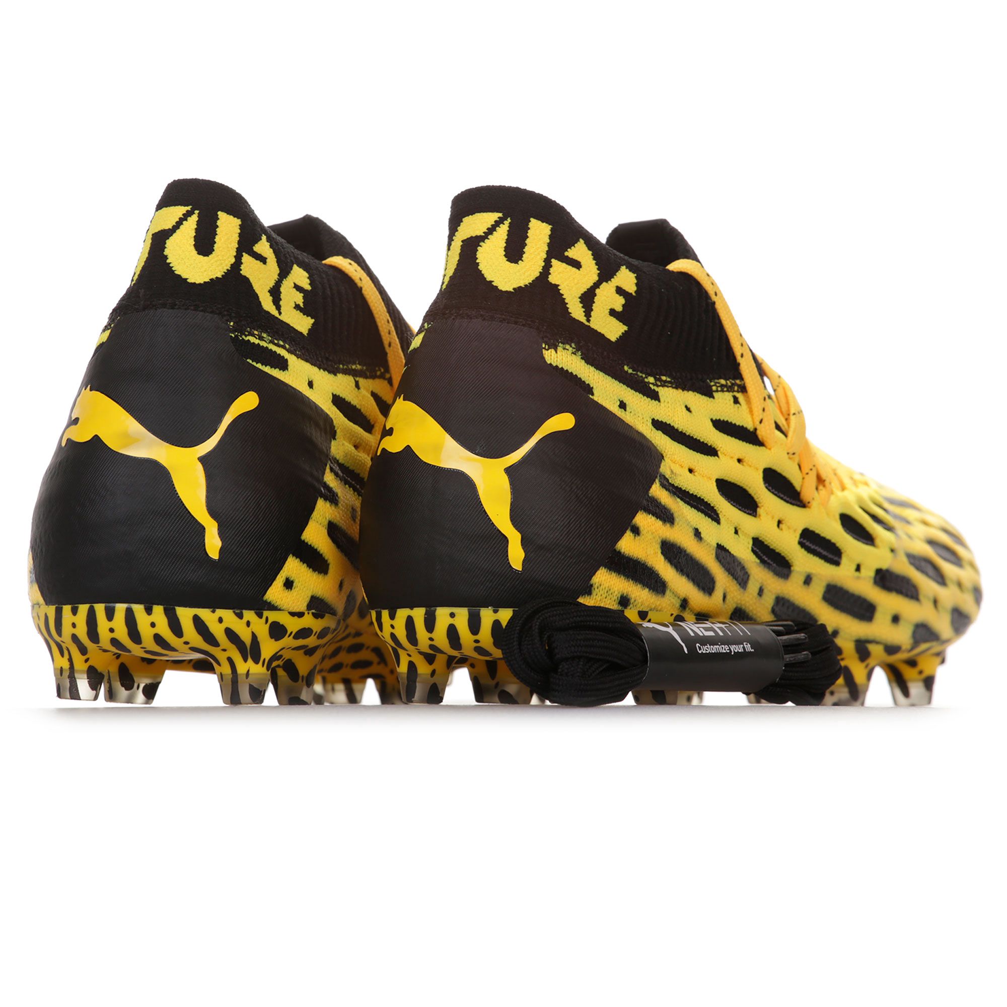 Botas de fútbol Puma Future 5.1 NETFIT FG/AG Amarillo Negro - Fútbol Factory