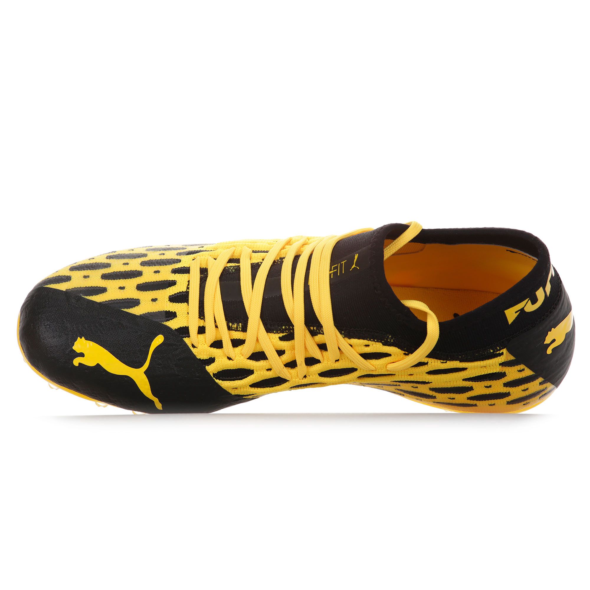 Botas de fútbol Puma Future 5.2 NETFIT MG Amarillo Negro - Fútbol Factory