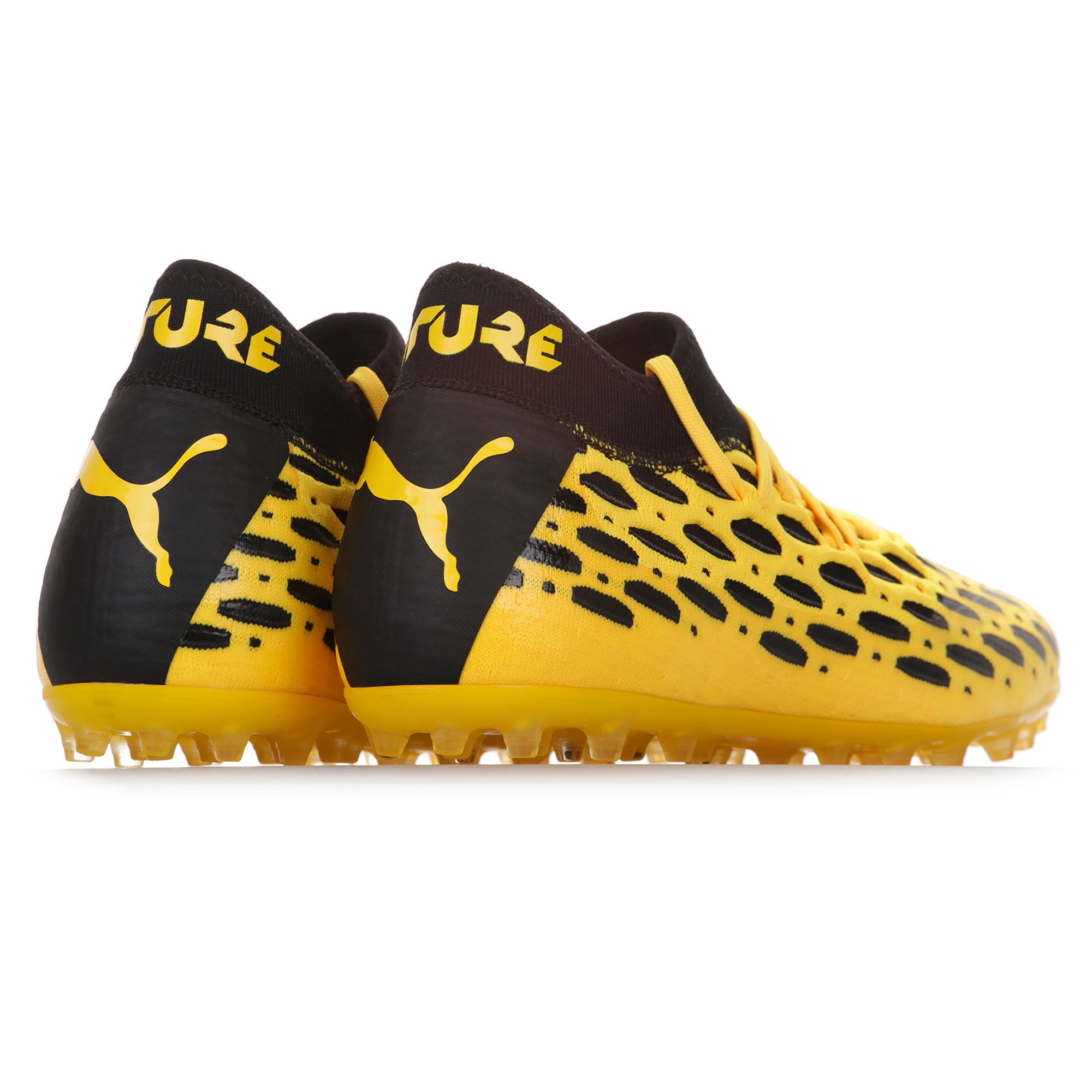 Botas de fútbol Puma Future 5.2 NETFIT MG Amarillo Negro - Fútbol Factory