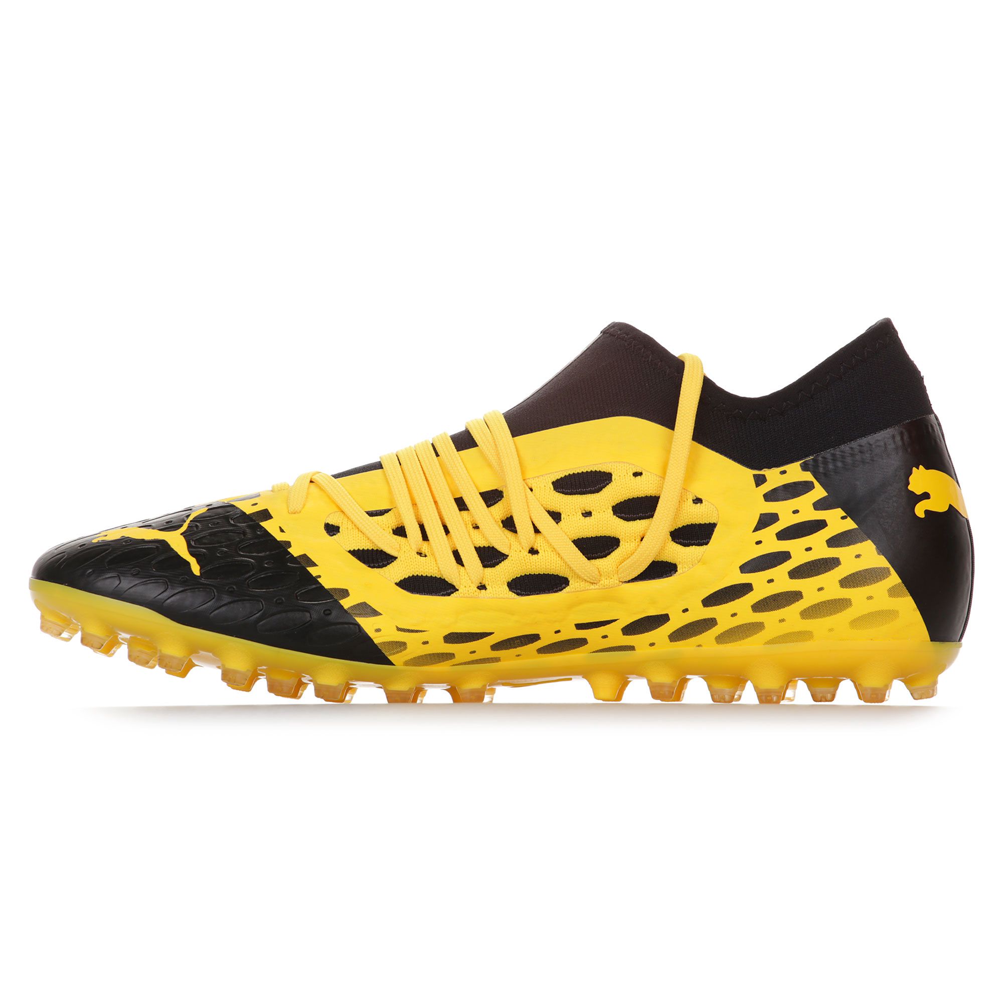Botas de fútbol Puma Future 5.3 NETFIT MG Amarillo Negro - Fútbol Factory