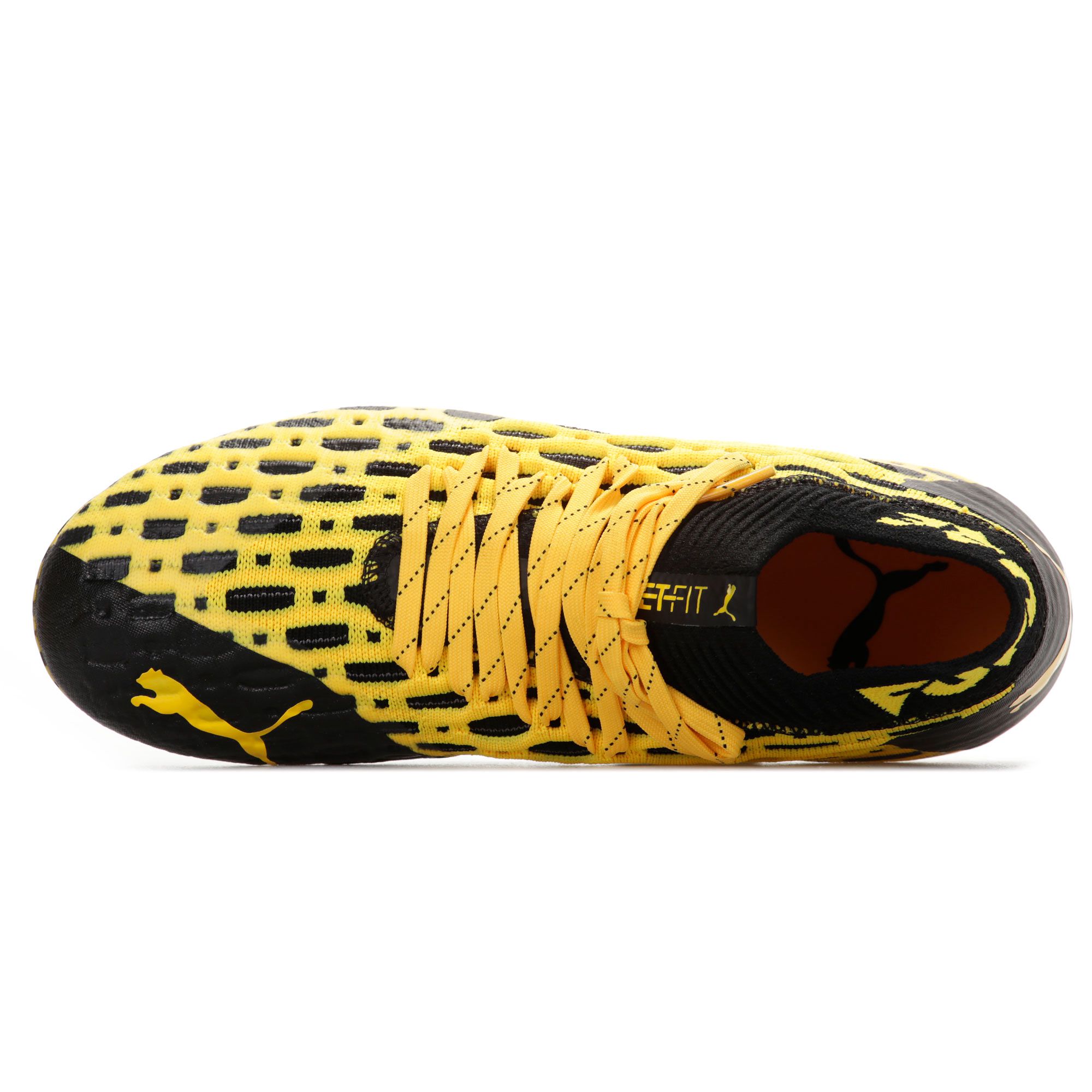 Botas de fútbol Puma Future 5.1 NETFIT FG/AG Junior Amarillo Negro - Fútbol Factory