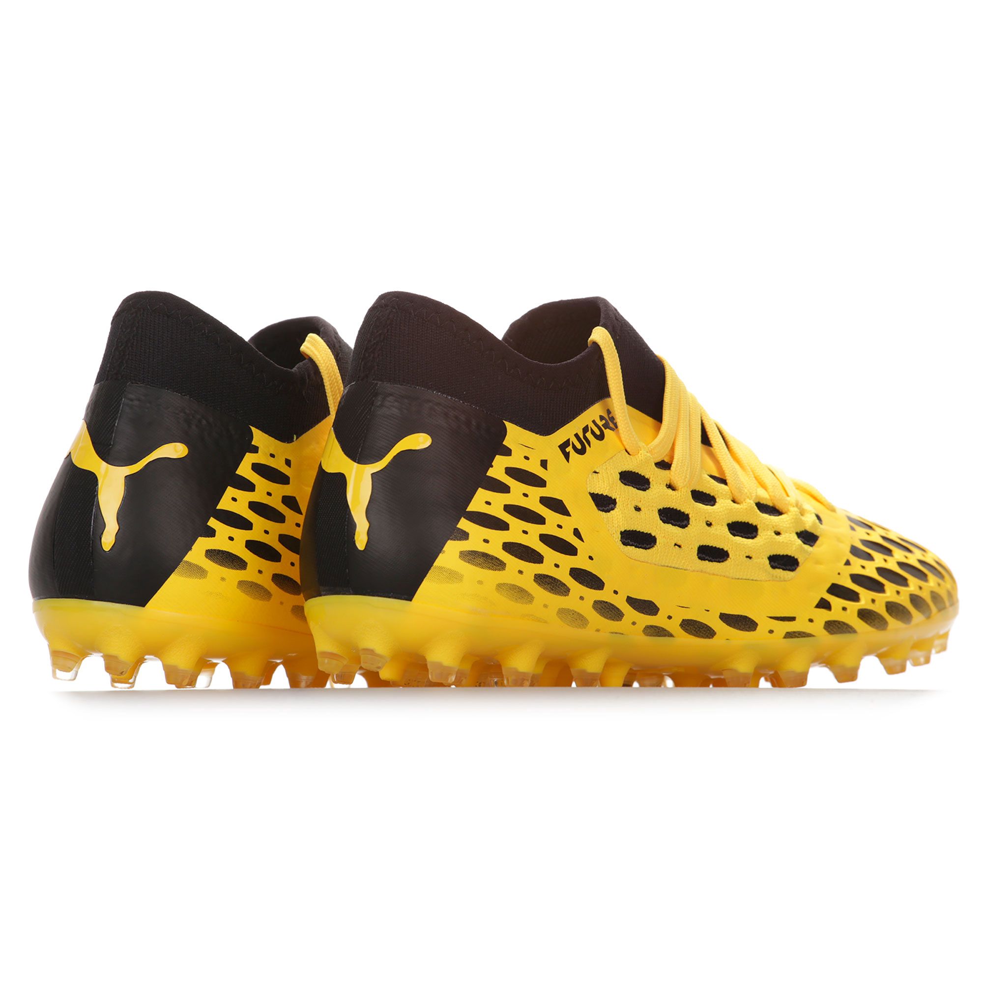 Botas de fútbol Puma Future 5.3 NETFIT MG Junior Amarillo Negro - Fútbol Factory