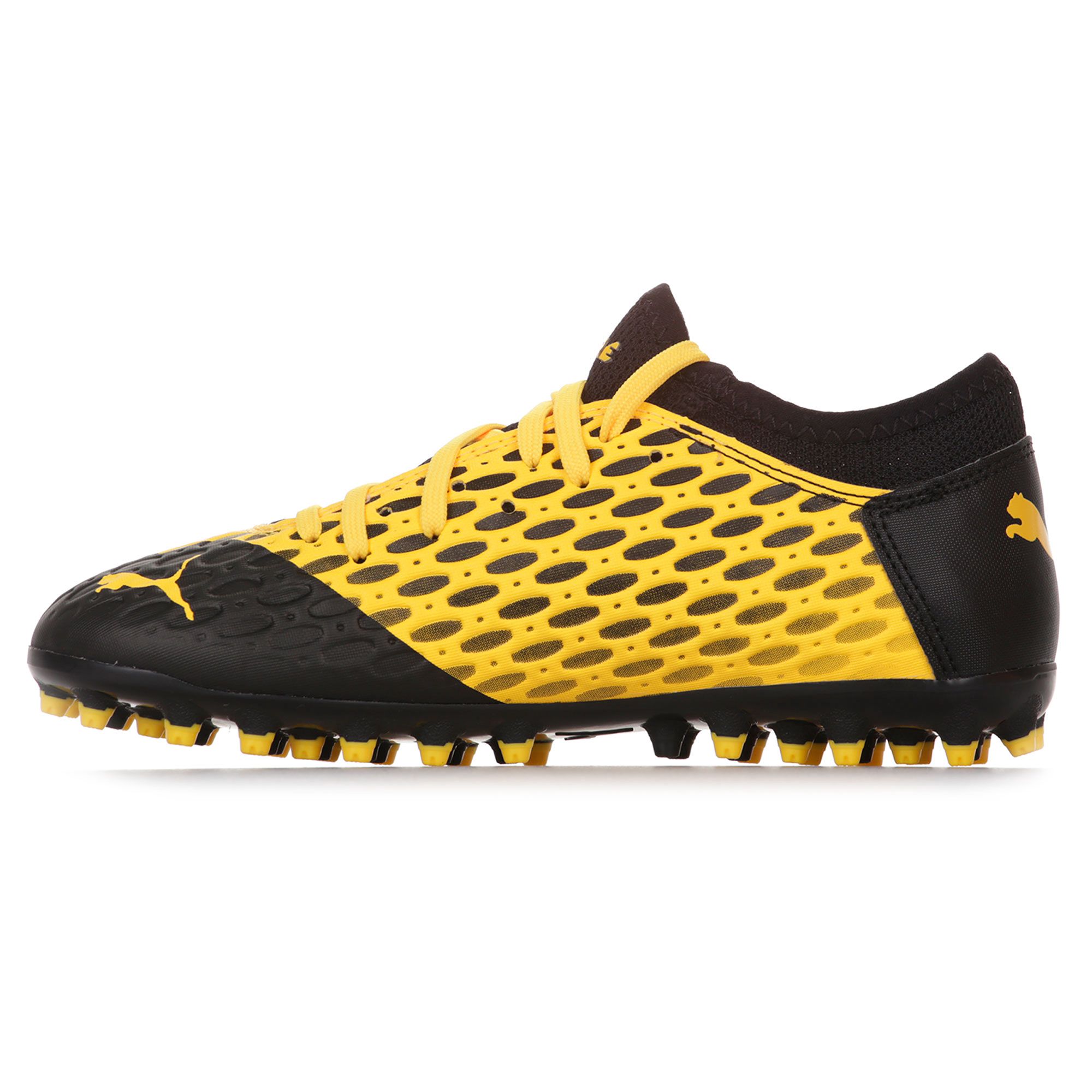Botas de fútbol Puma Future 5.4 MG Junior Amarillo Negro - Fútbol Factory