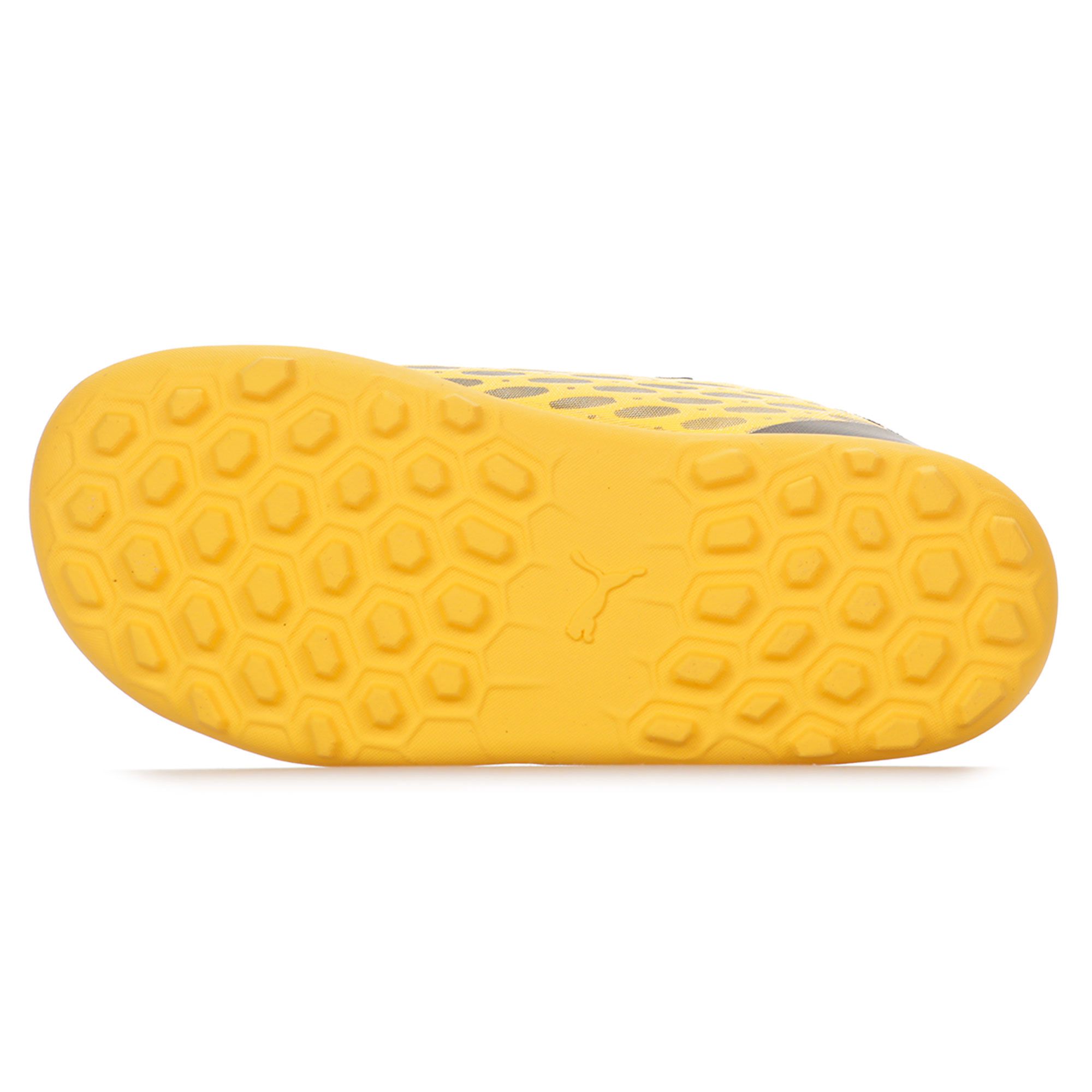 Botas de Fútbol Puma Future 5.4 Multitaco Velcro Infantil Amarillo Negro - Fútbol Factory