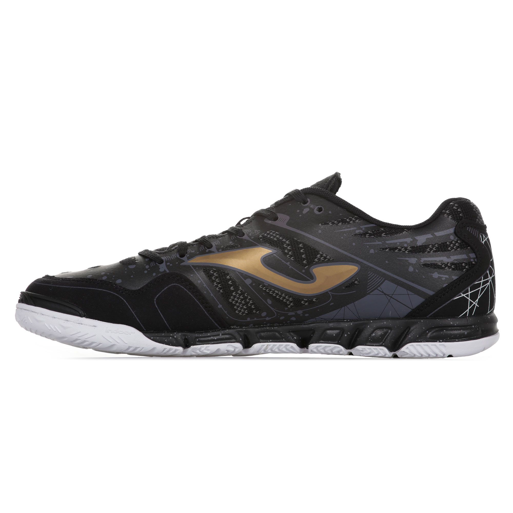 Zapatillas de Fútbol Sala Super Regate Negro Oro - Fútbol Factory