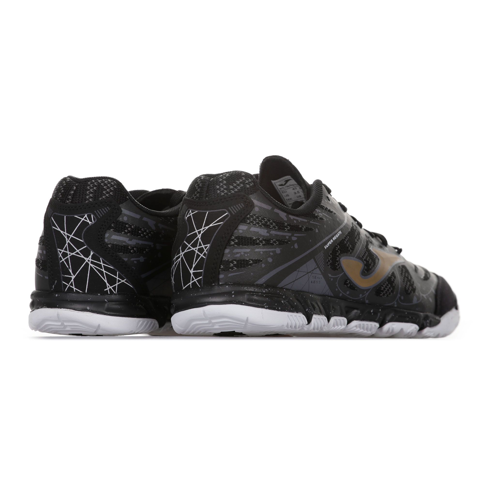 Zapatillas de Fútbol Sala Super Regate Negro Oro - Fútbol Factory