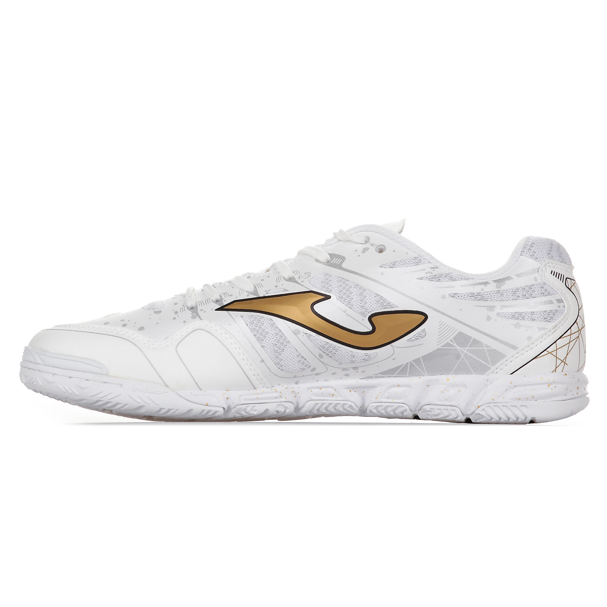 Zapatillas de Fútbol Sala Super Regate Blanco Oro - Fútbol Factory