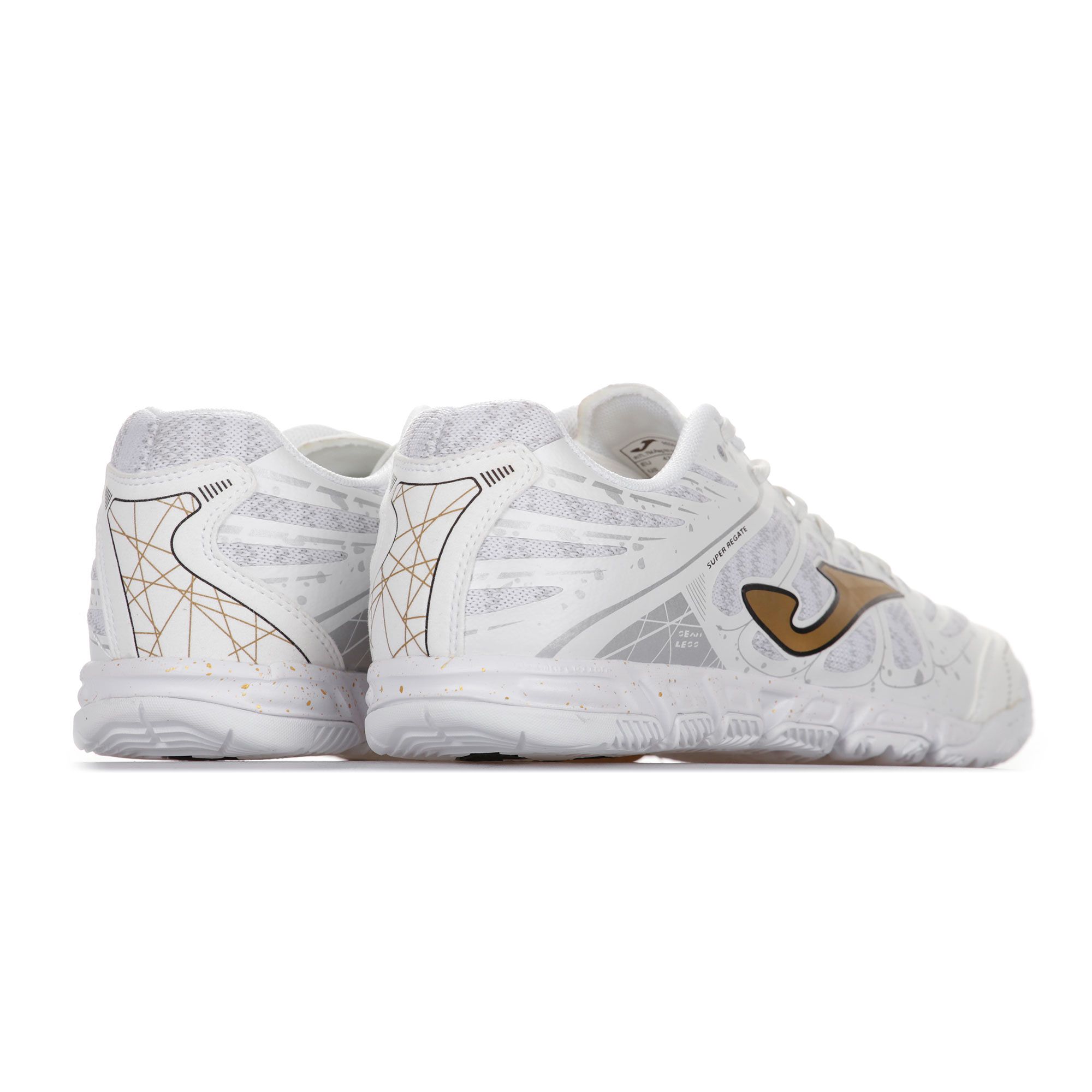 Zapatillas de Futbol Sala Super Regate Blanco Oro