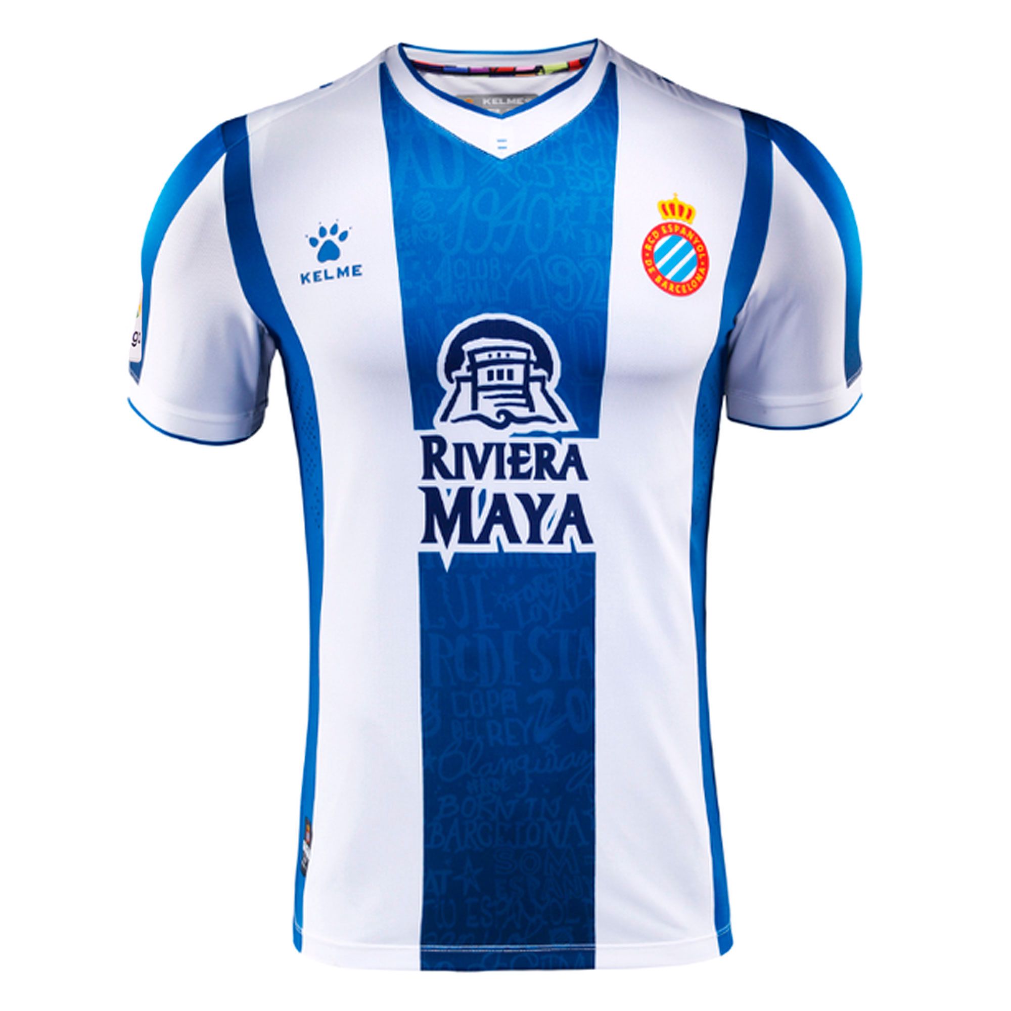 Camiseta 1ª RCD Espanyol 2019/2020 Blanco Azul - Fútbol Factory