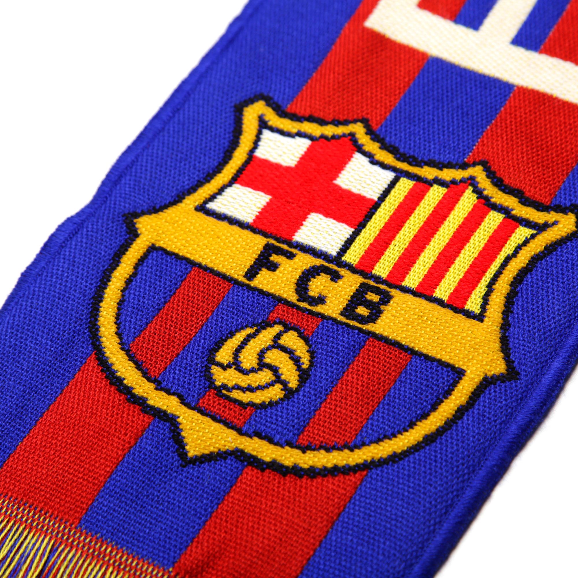 Bufanda Oficial del FC Barcelona 2019/2020 Lema Marino - Fútbol Factory