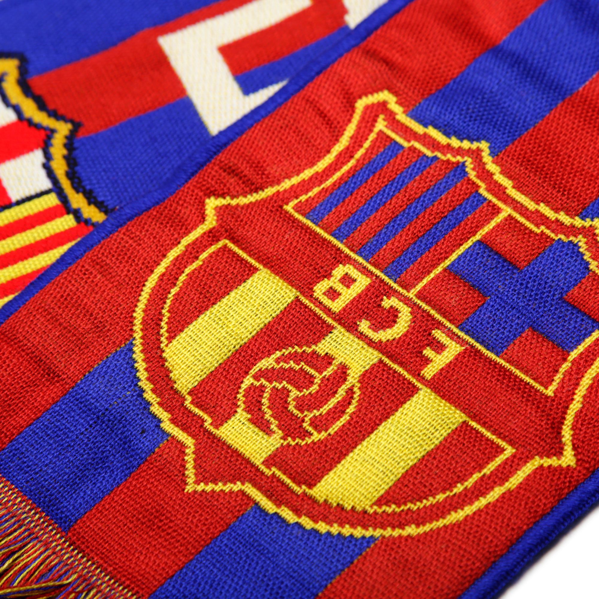Bufanda Oficial del FC Barcelona 2019/2020 Lema Marino - Fútbol Factory