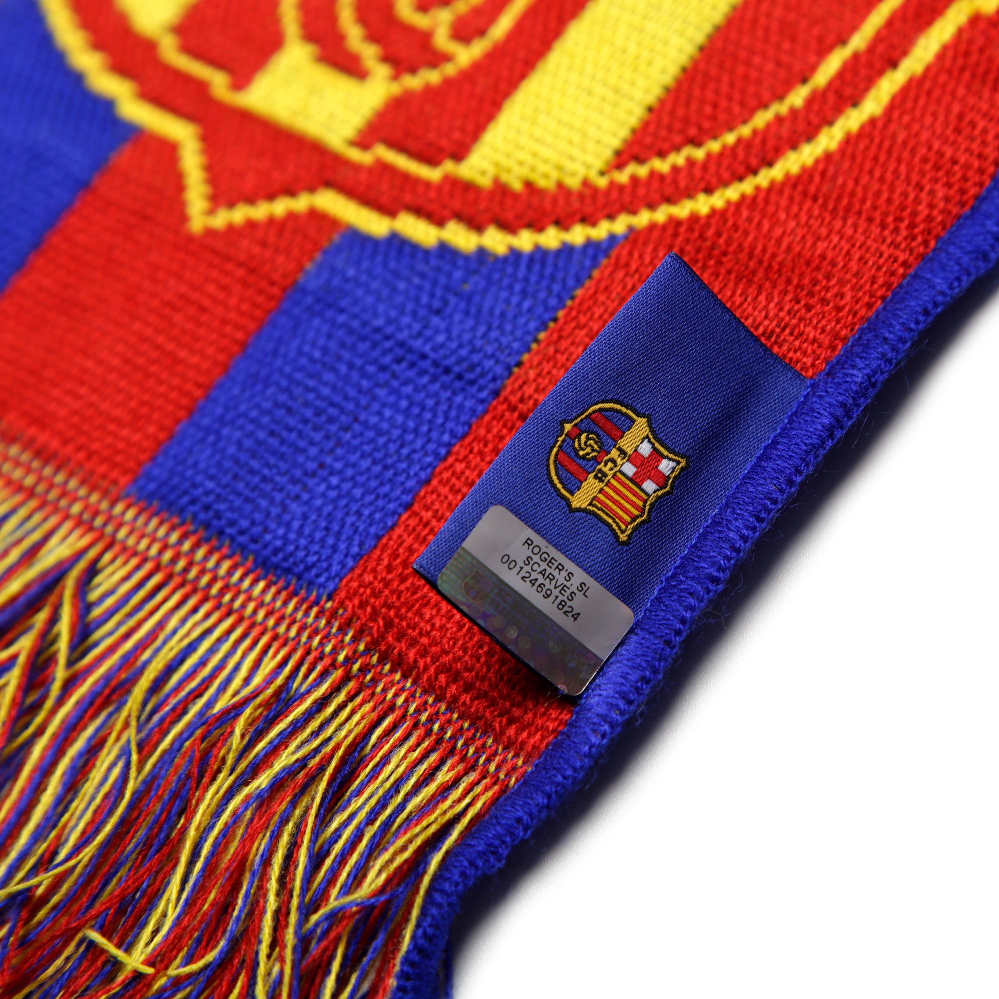 Bufanda Oficial del FC Barcelona 2019/2020 Lema Marino - Fútbol Factory