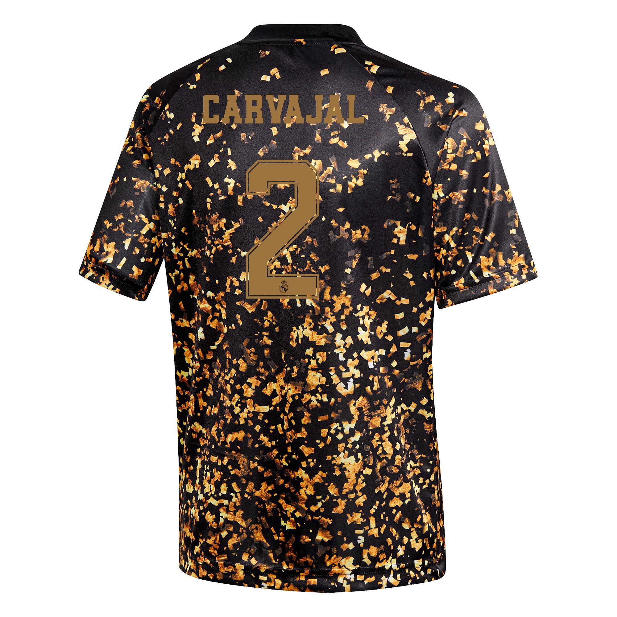 Camiseta 4ª Real Madrid 2019/2020 EA Sports Junior Negro Dorado Carvajal - Fútbol Factory