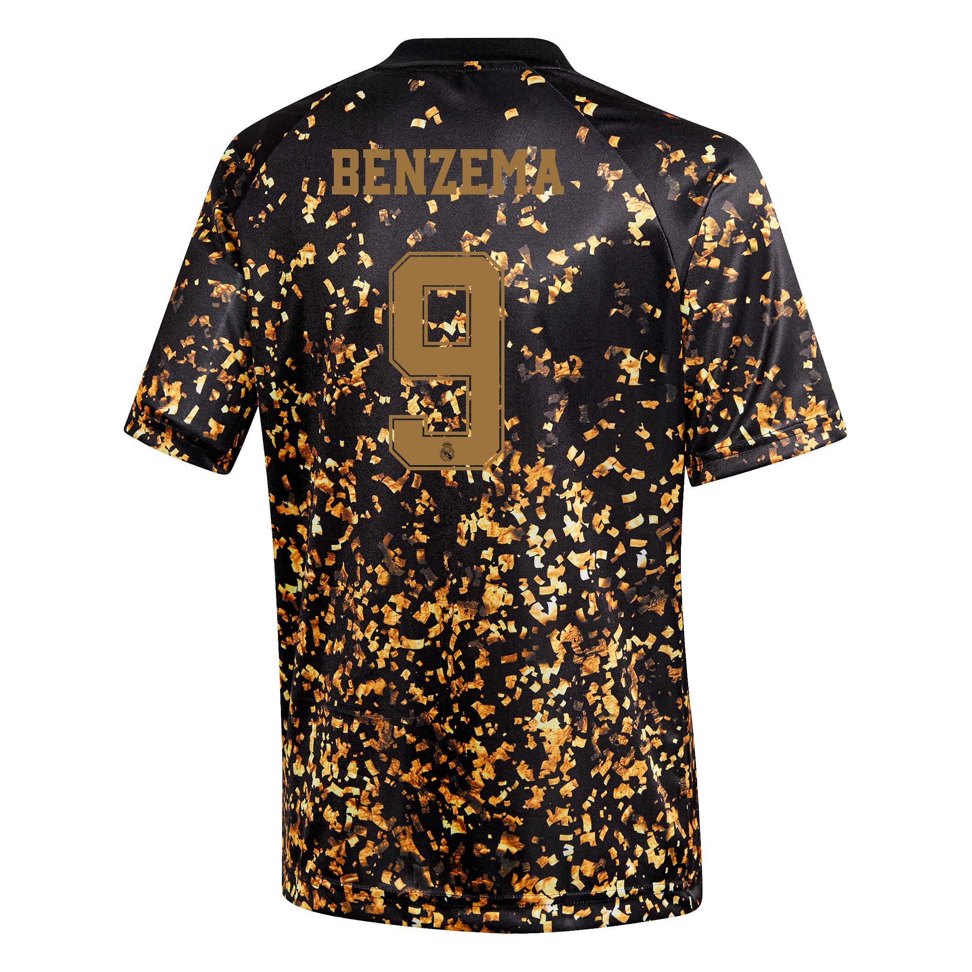 Camiseta 4ª Real Madrid 2019/2020 EA Sports Junior Negro Dorado Benzema - Fútbol Factory
