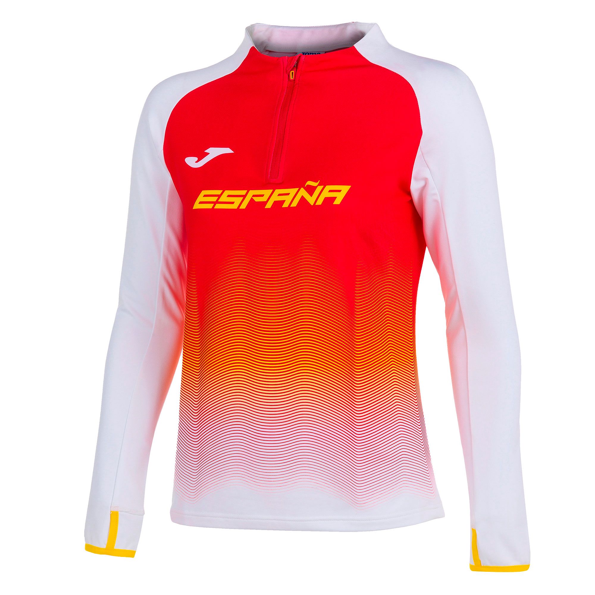 Sudadera 1/2 de Running RFEA Mujer Blanco - Fútbol Factory