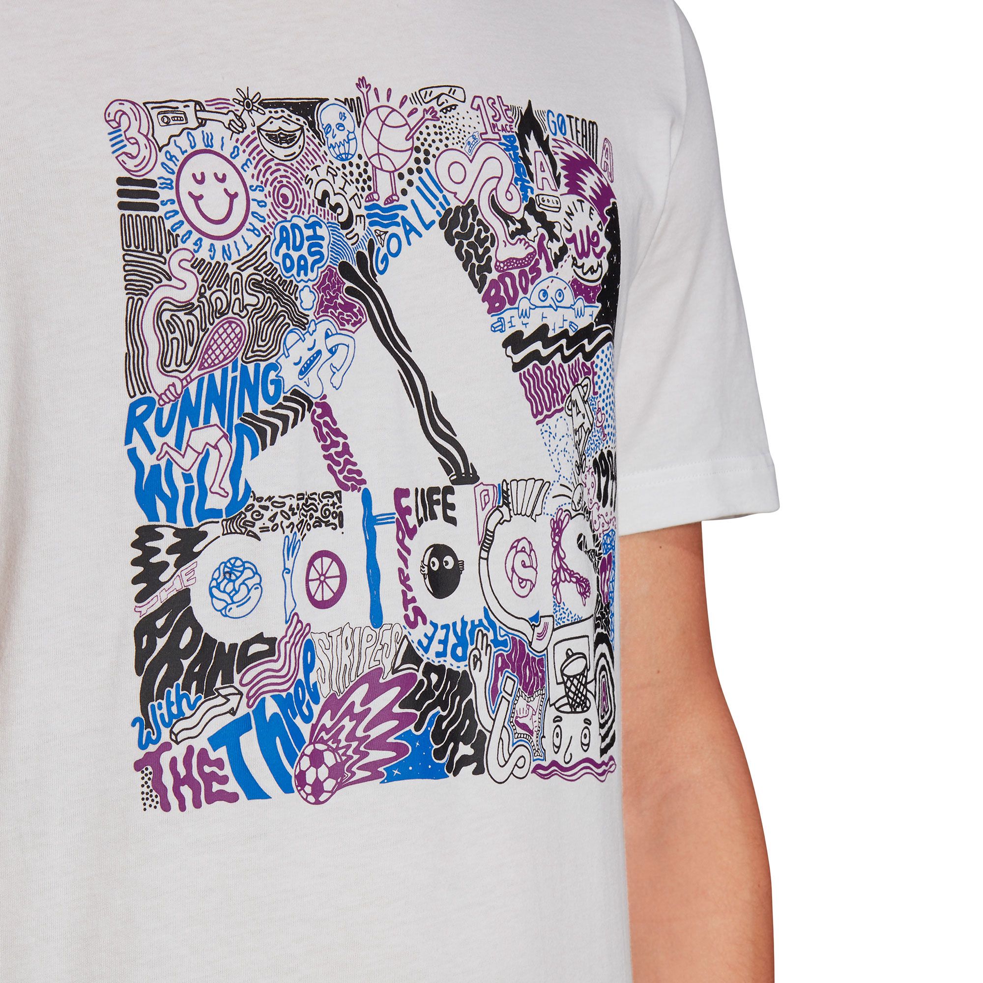 Camiseta de Paseo Doodle Bos Blanco - Fútbol Factory