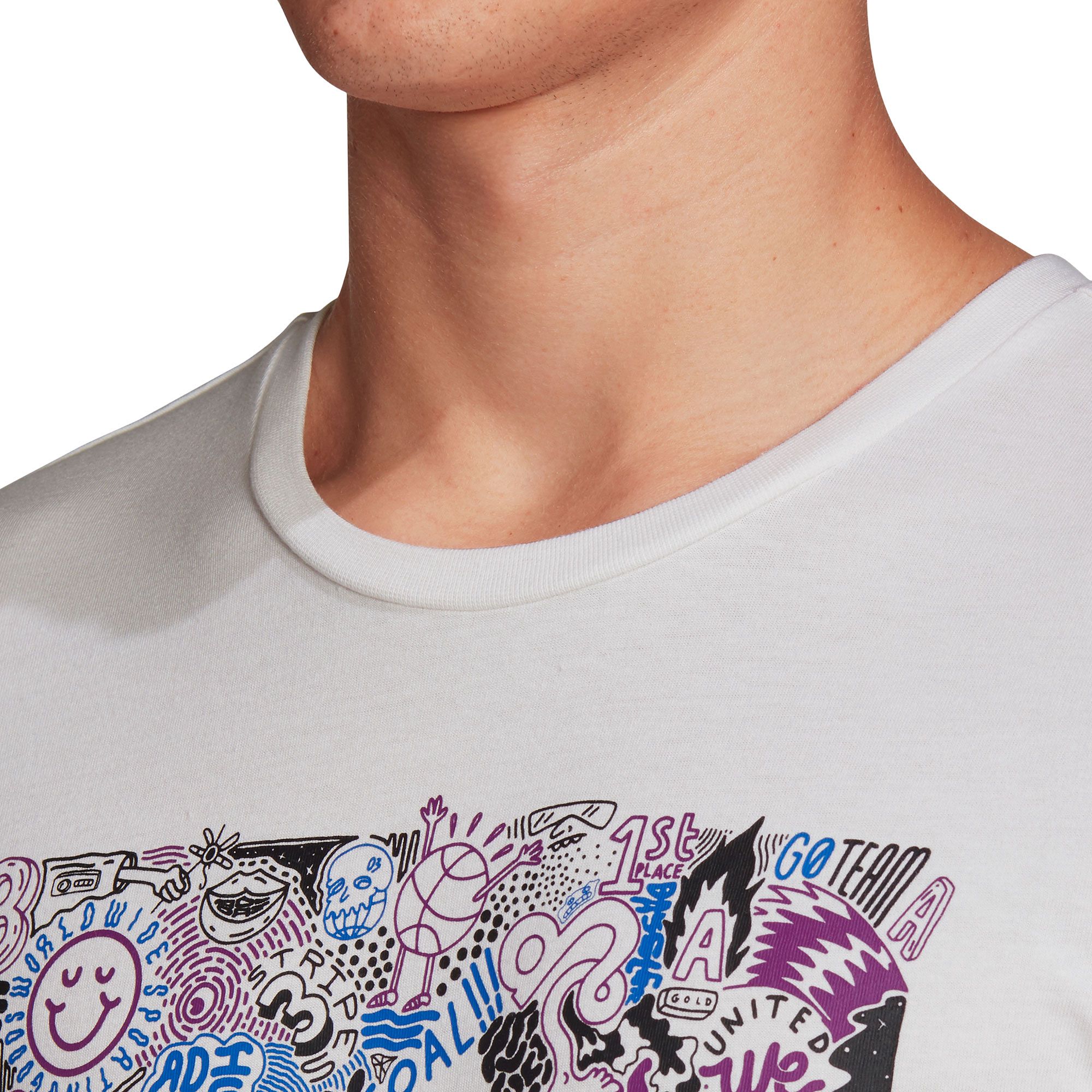 Camiseta de Paseo Doodle Bos Blanco - Fútbol Factory