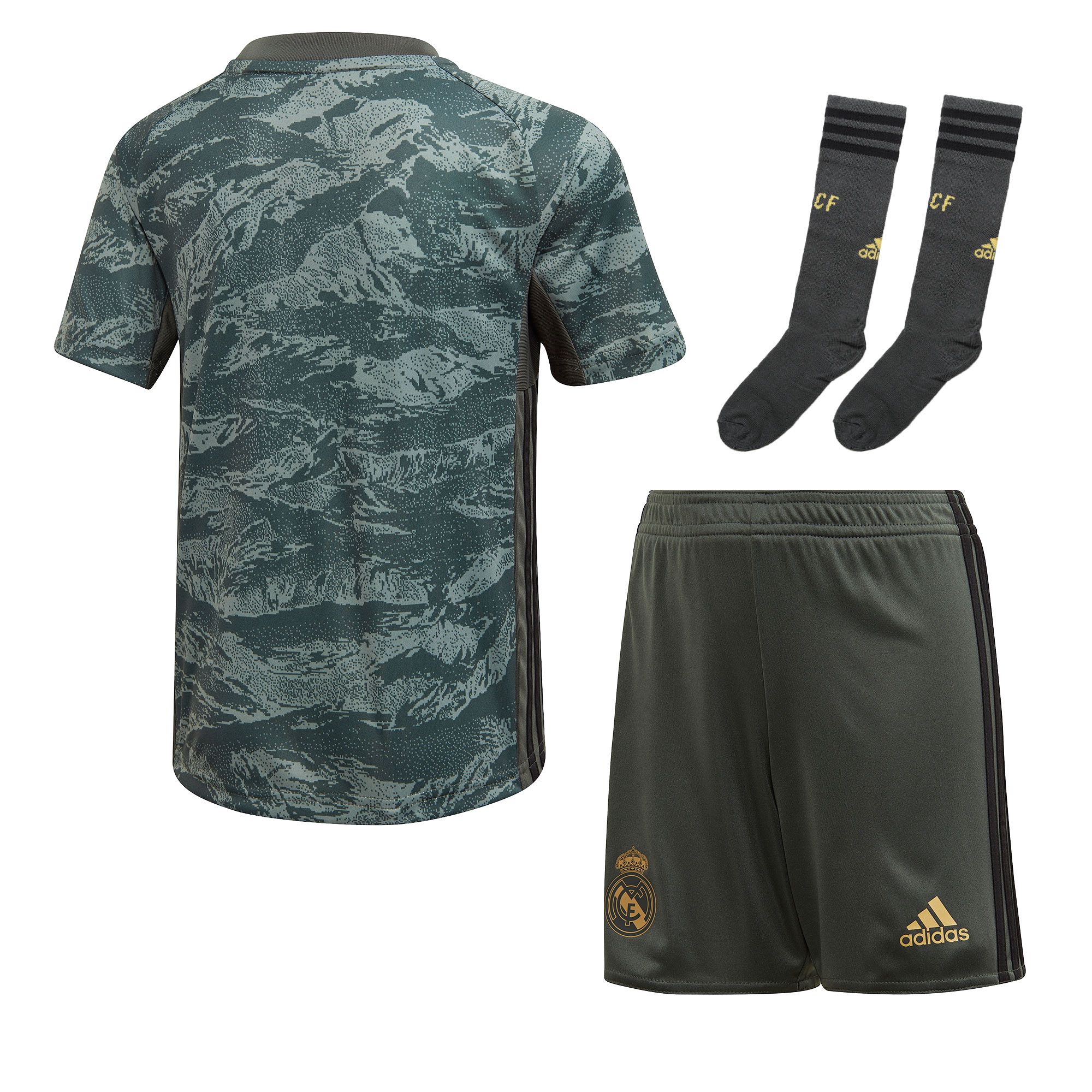 Conjunto 2ª Real Madrid Portero 2019/2020 Junior Verde - Fútbol Factory