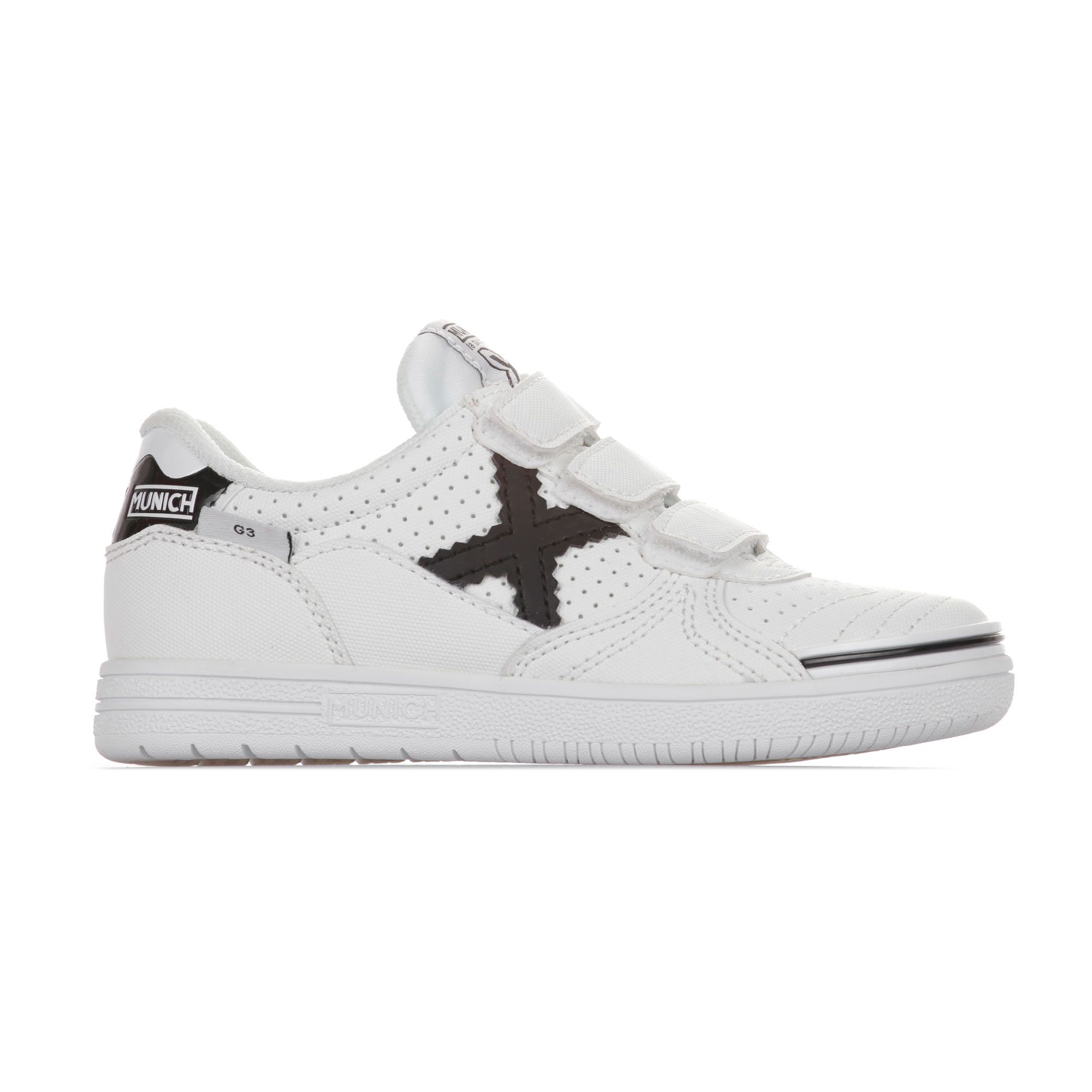 Zapatillas de Futbol Sala G-3 IN Velcro Junior Blanco - Fútbol Factory