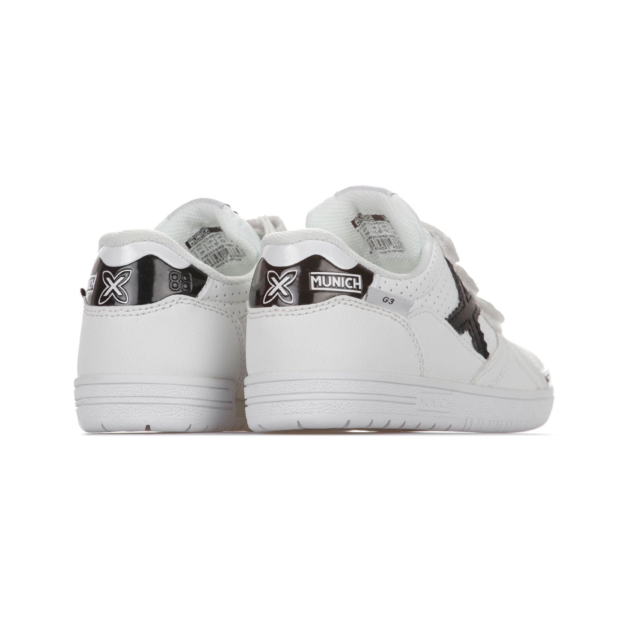 Zapatillas de Futbol Sala G-3 IN Velcro Junior Blanco - Fútbol Factory