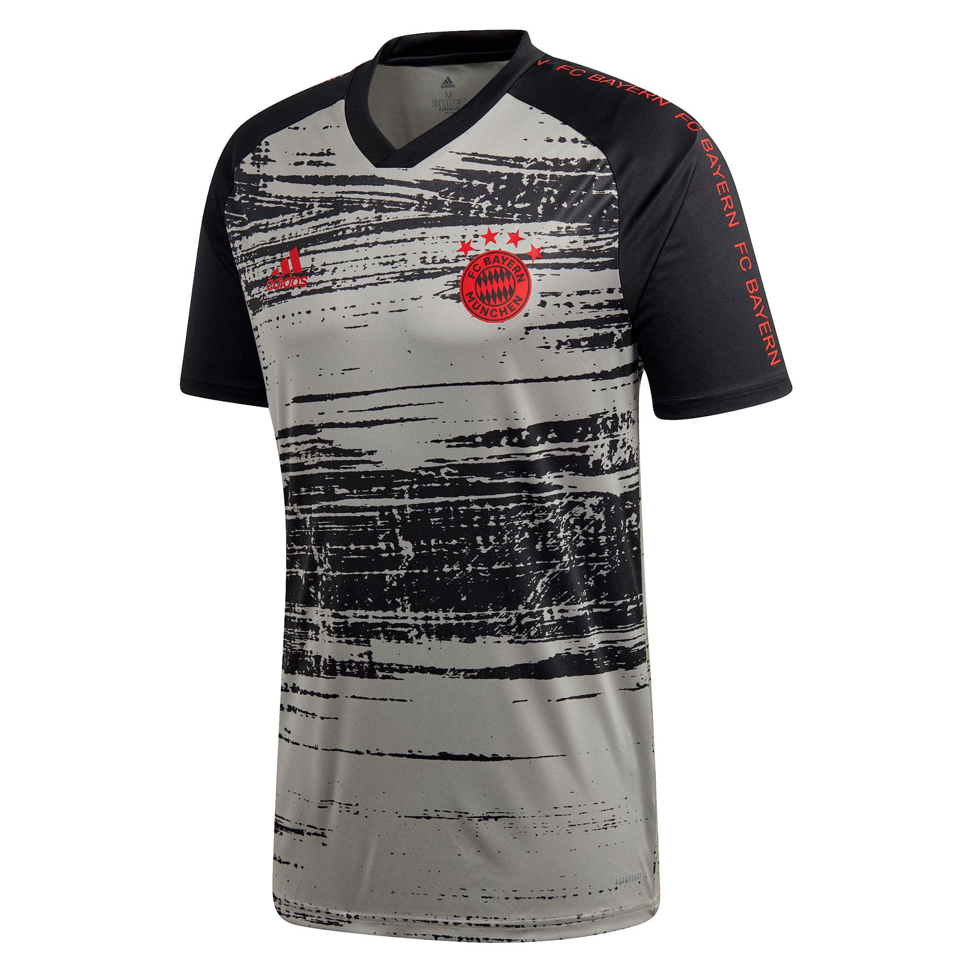 Camiseta de Calentamiento FC Bayern 2020/2021 Gris Negro - Fútbol Factory